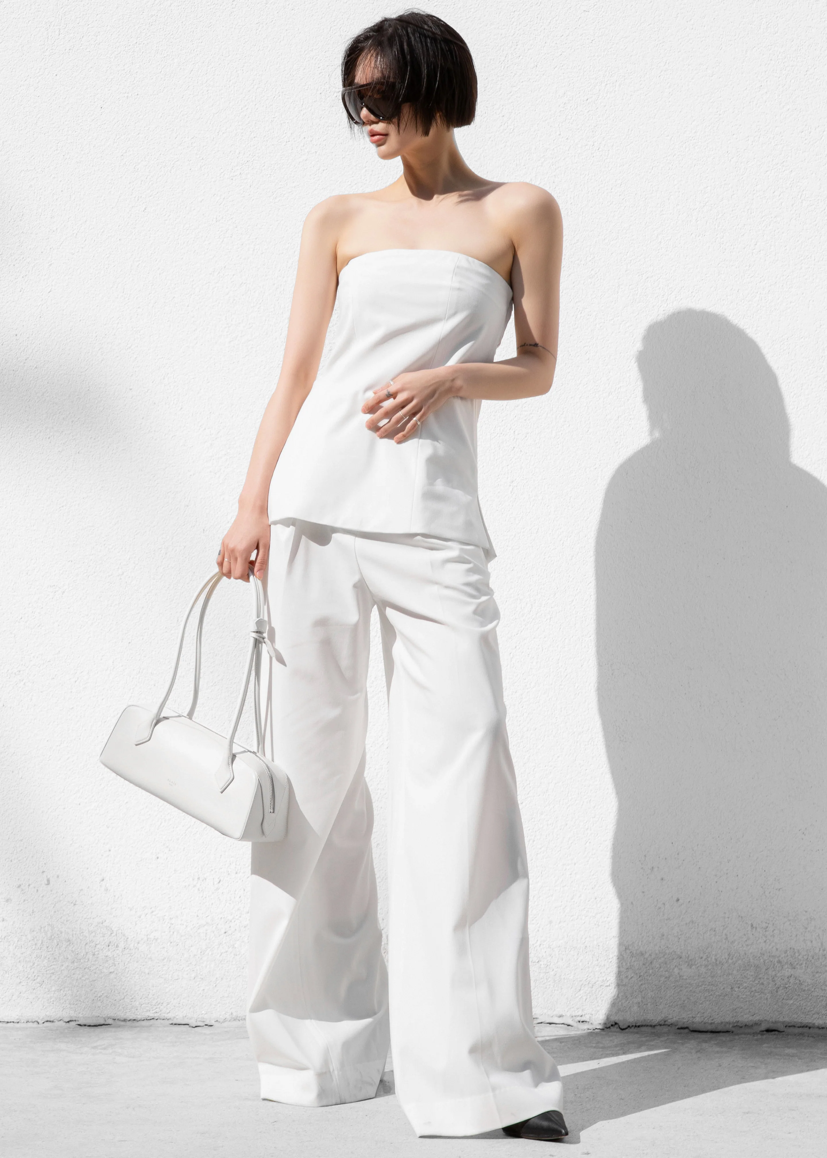 Abbie Strapless Top - White - Image 4