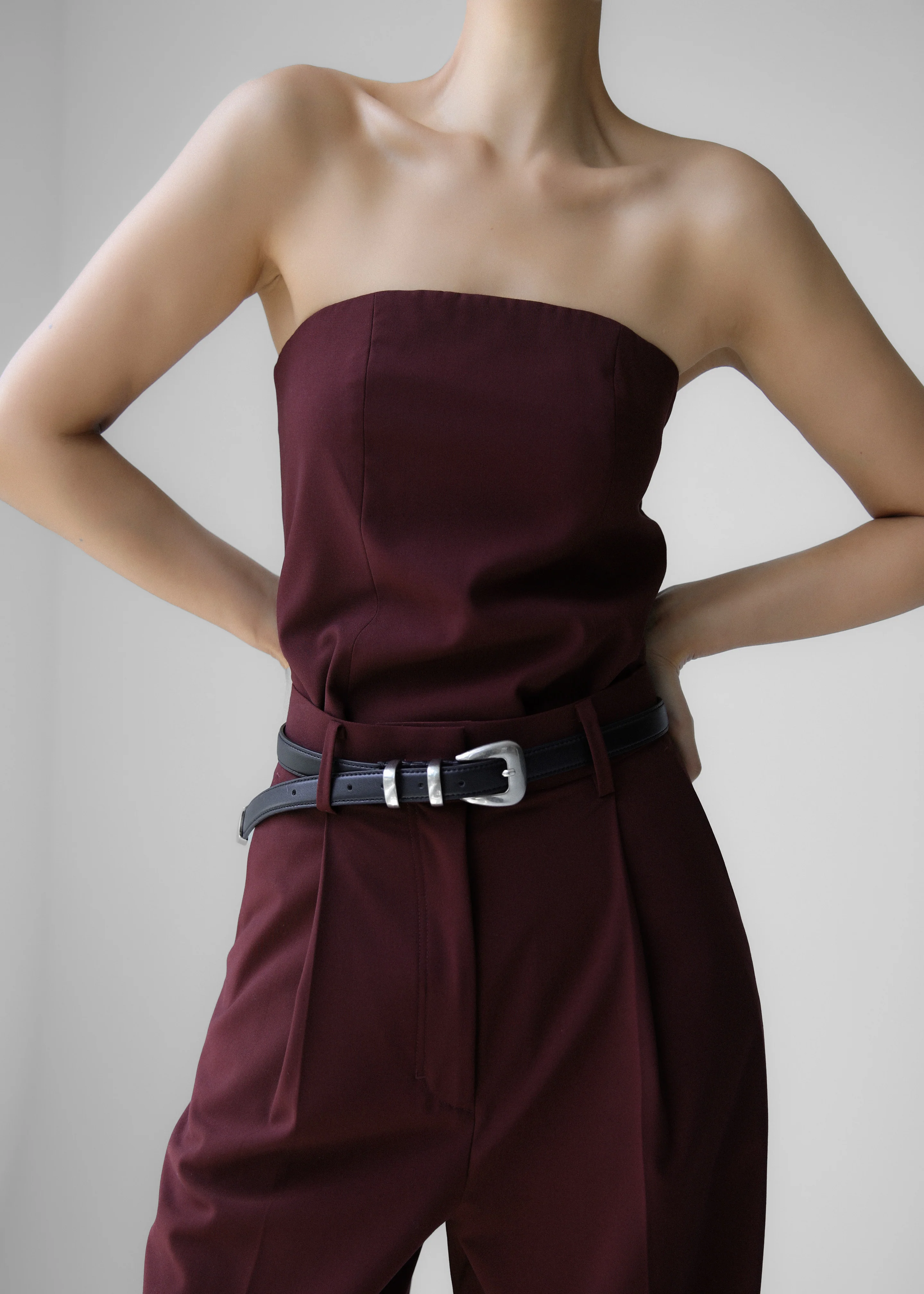 Abbie Trousers - Burgundy - Image 2