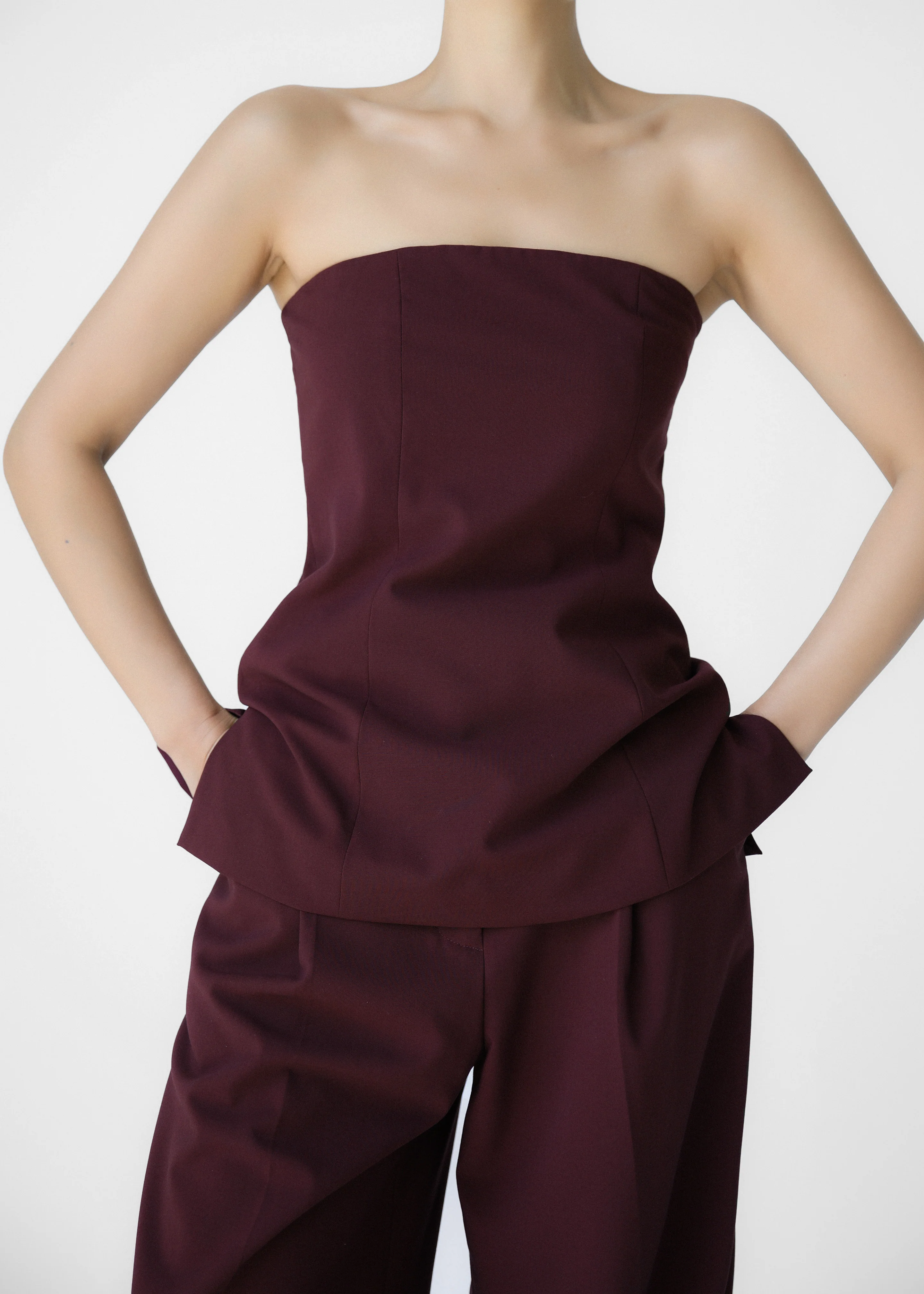 Abbie Trousers - Burgundy - Image 7