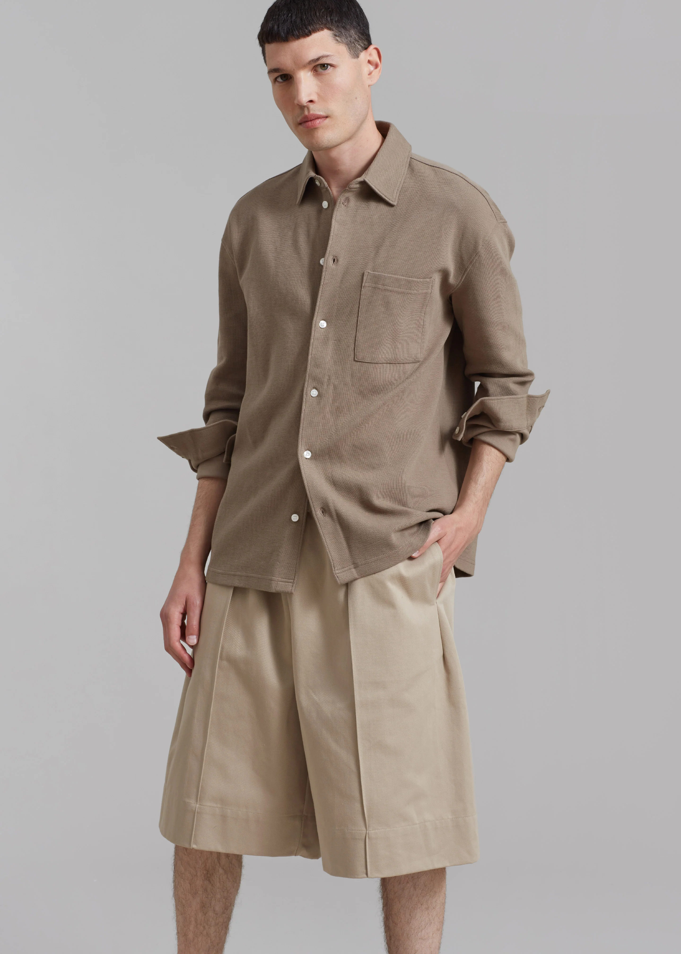Adan Bermuda Shorts - Beige - Image 6