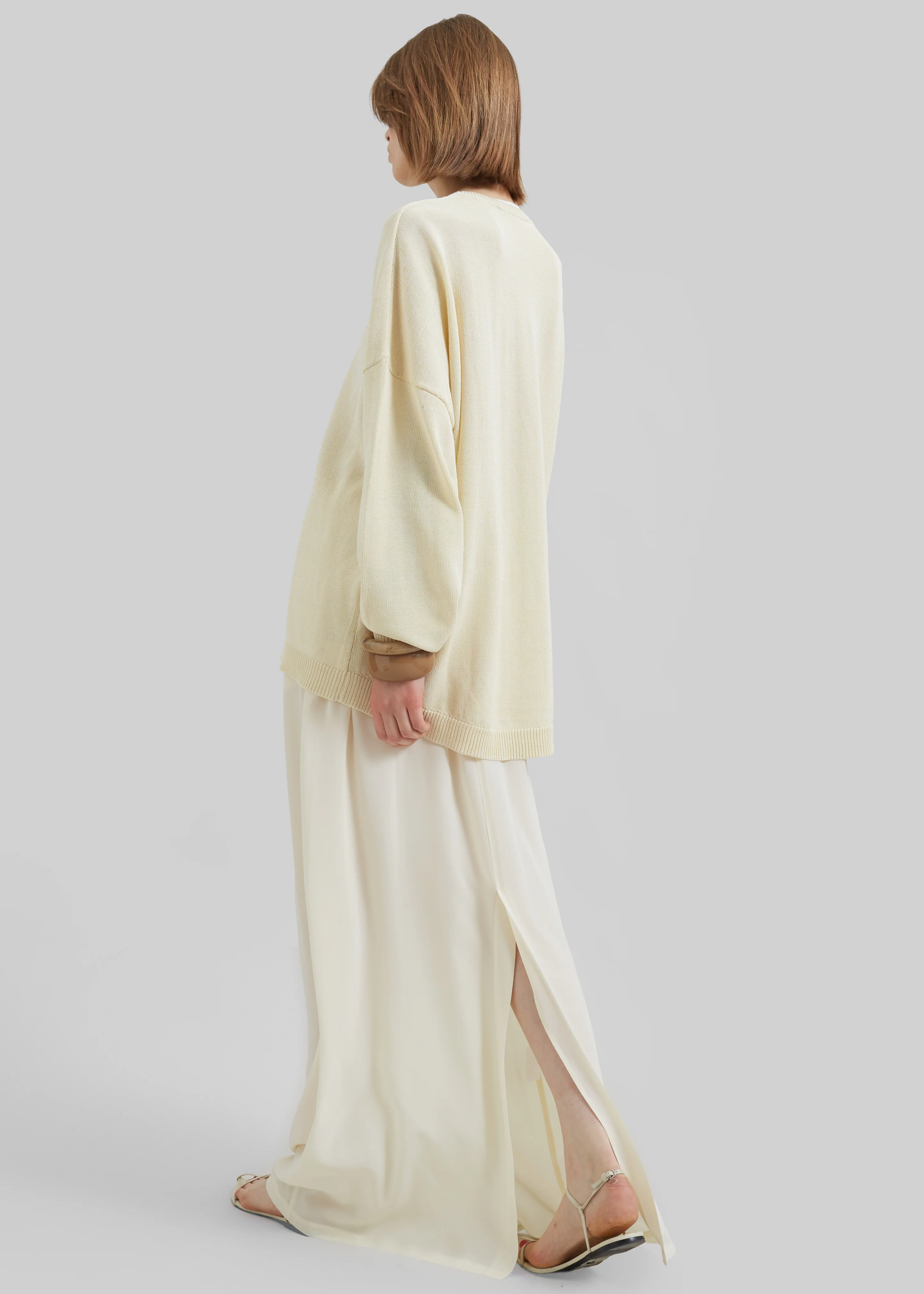 Aeson Maxi Skirt - Pale Yellow - Image 3