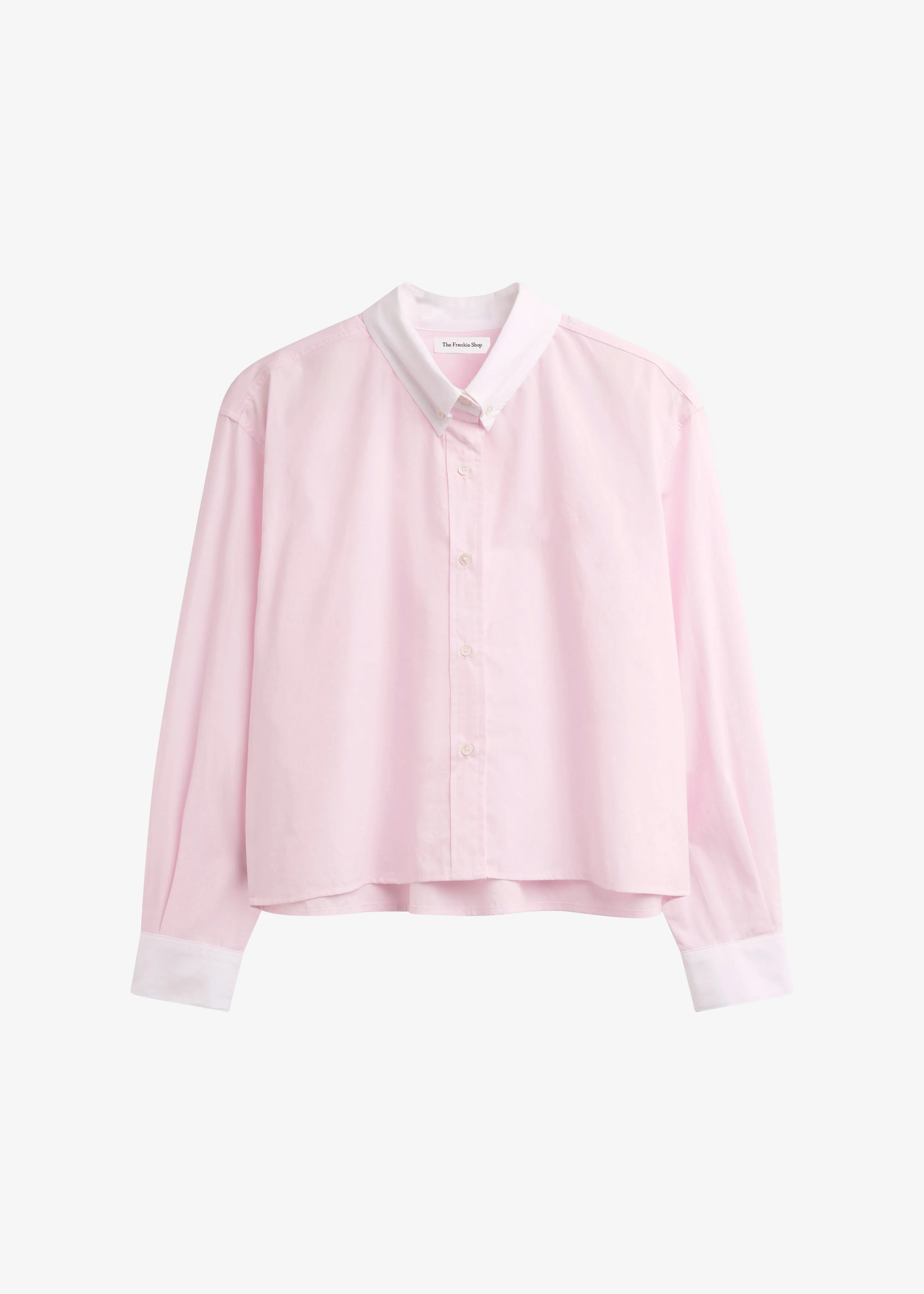 Aix Cropped Boxy Shirt - Pink - Image 6