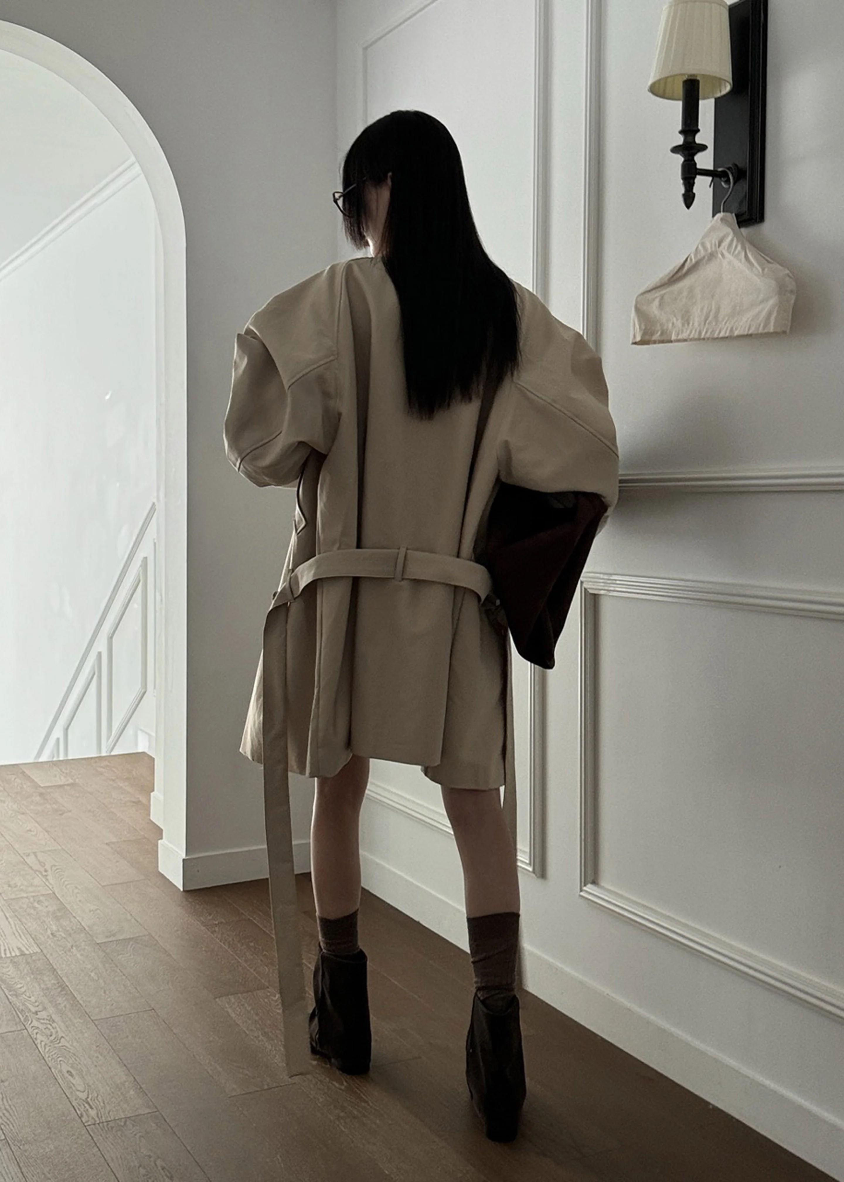 Alberta Short Trench - Beige - Image 10