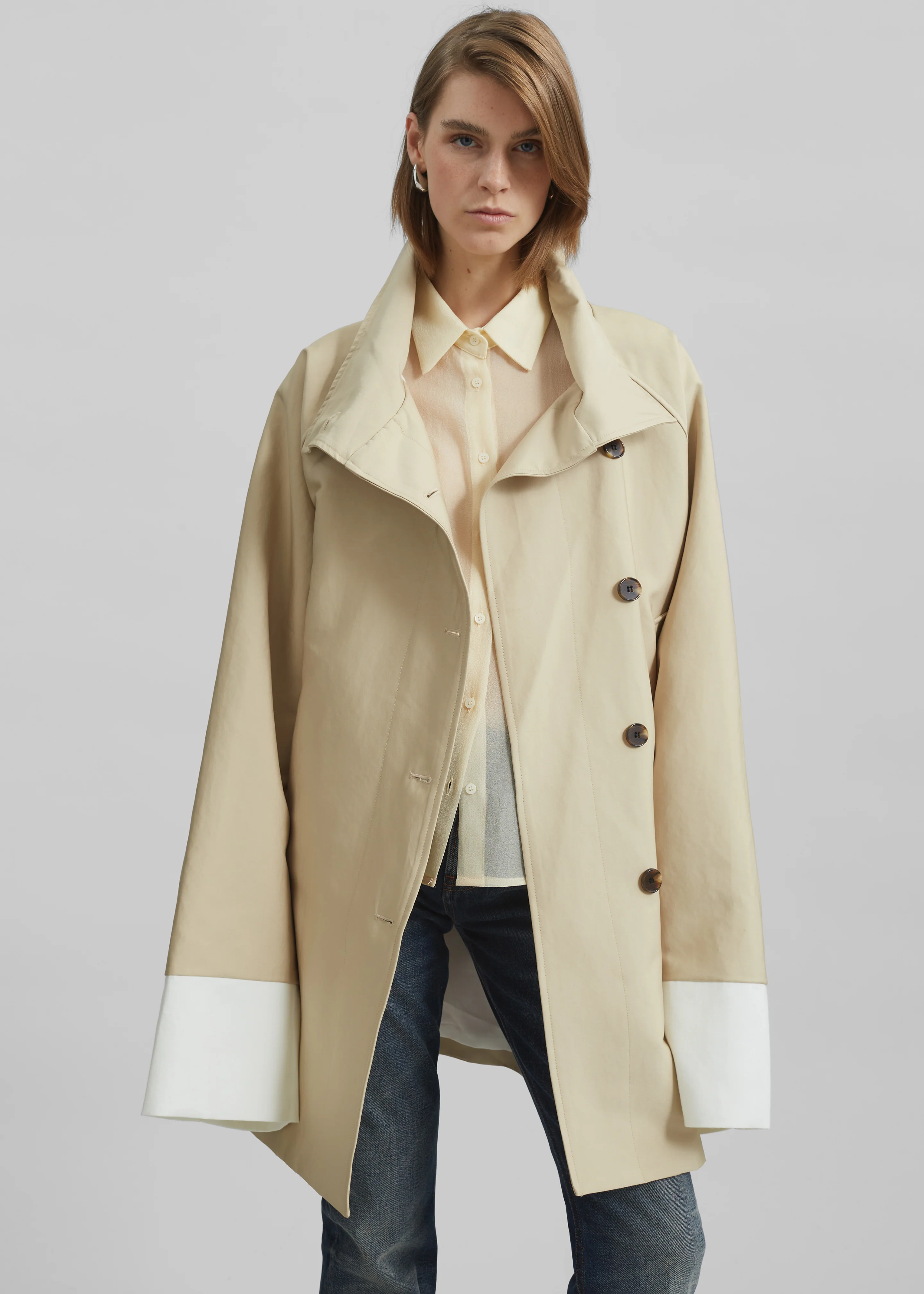 Alberta Short Trench - Beige - Image 3