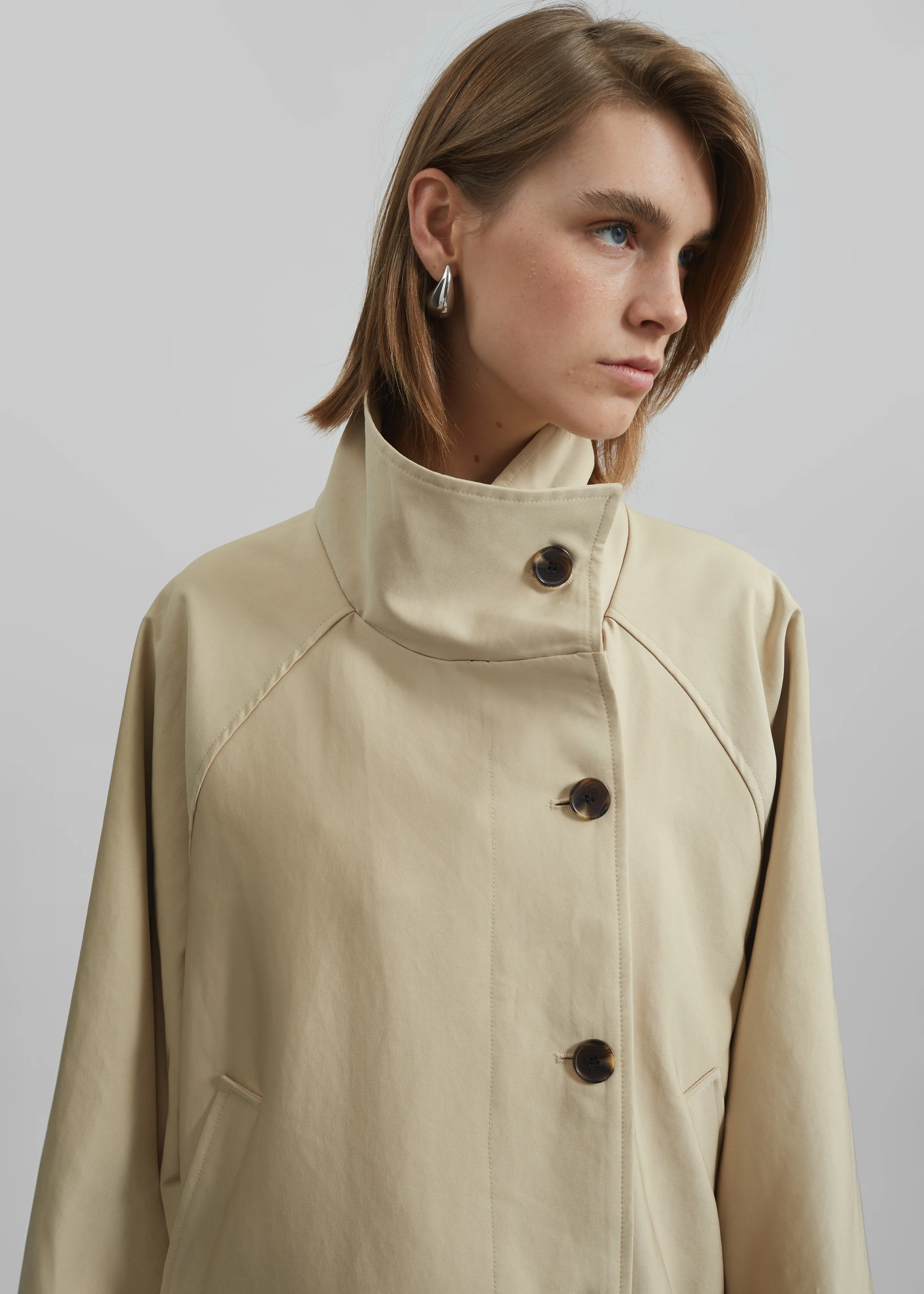 Alberta Short Trench - Beige - Image 5