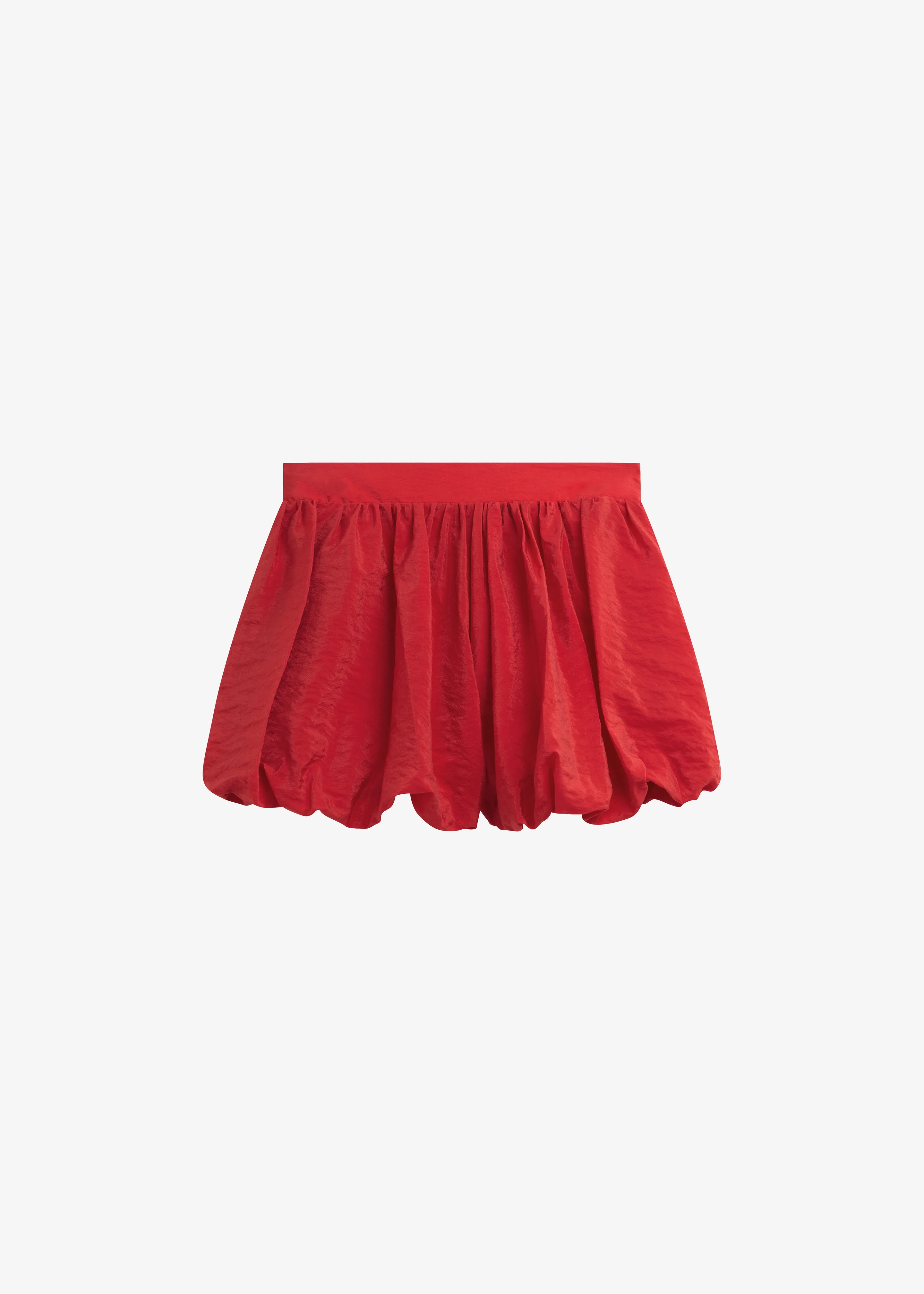 Alina Bubble Hem Shorts - Red - Image 8