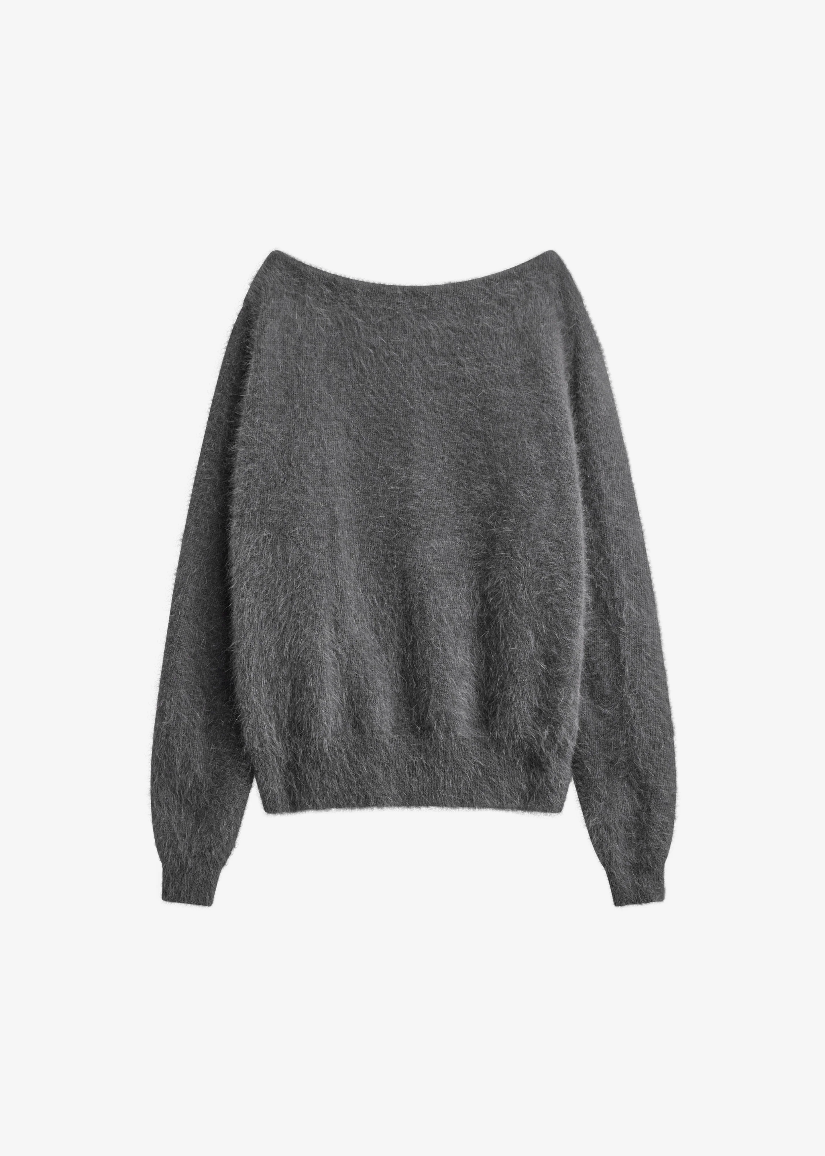 Almere Fuzzy Sweater - Dark Grey - Image 6