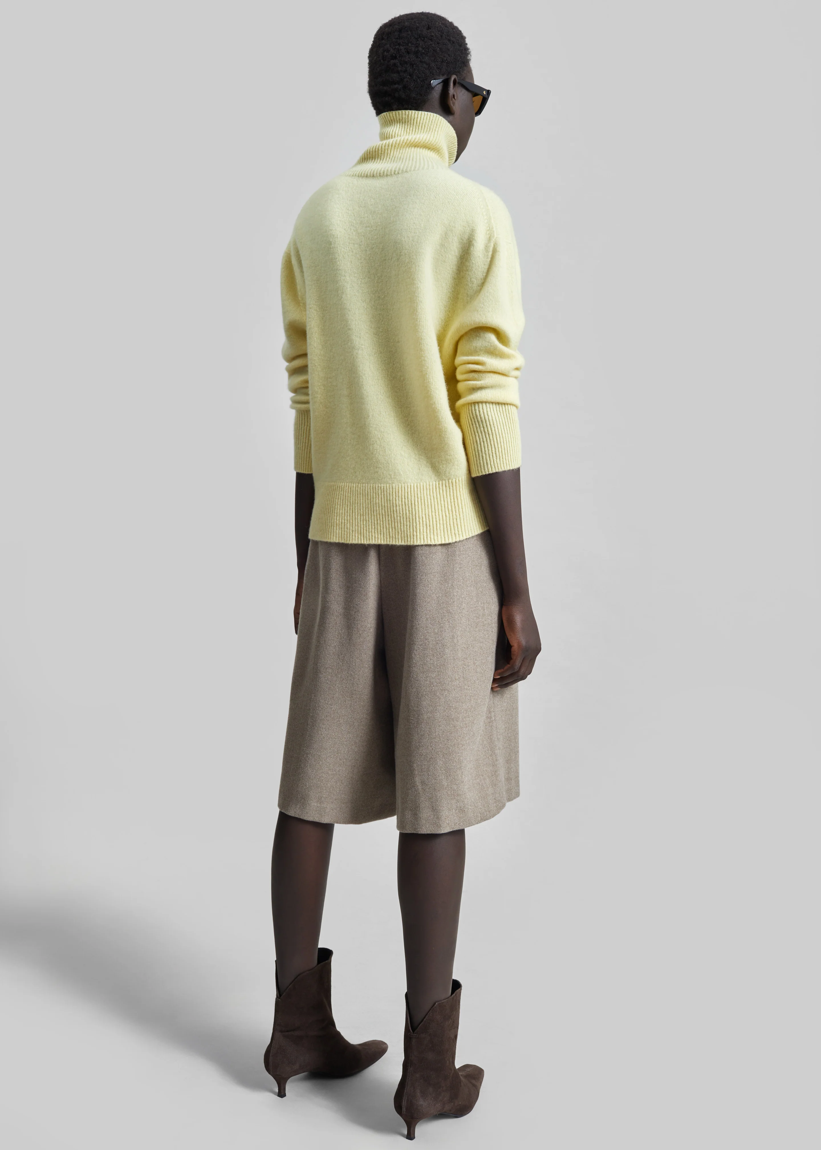 Alster Wool Turtleneck Sweater - Yellow - Image 4