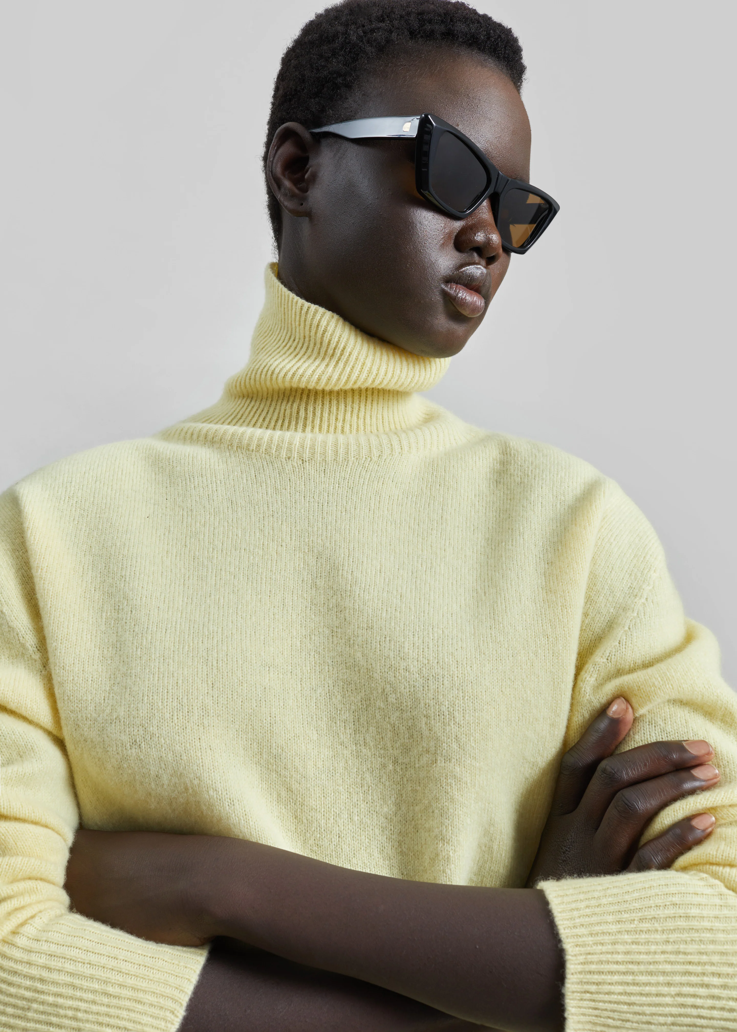 Alster Wool Turtleneck Sweater - Yellow - Image 5