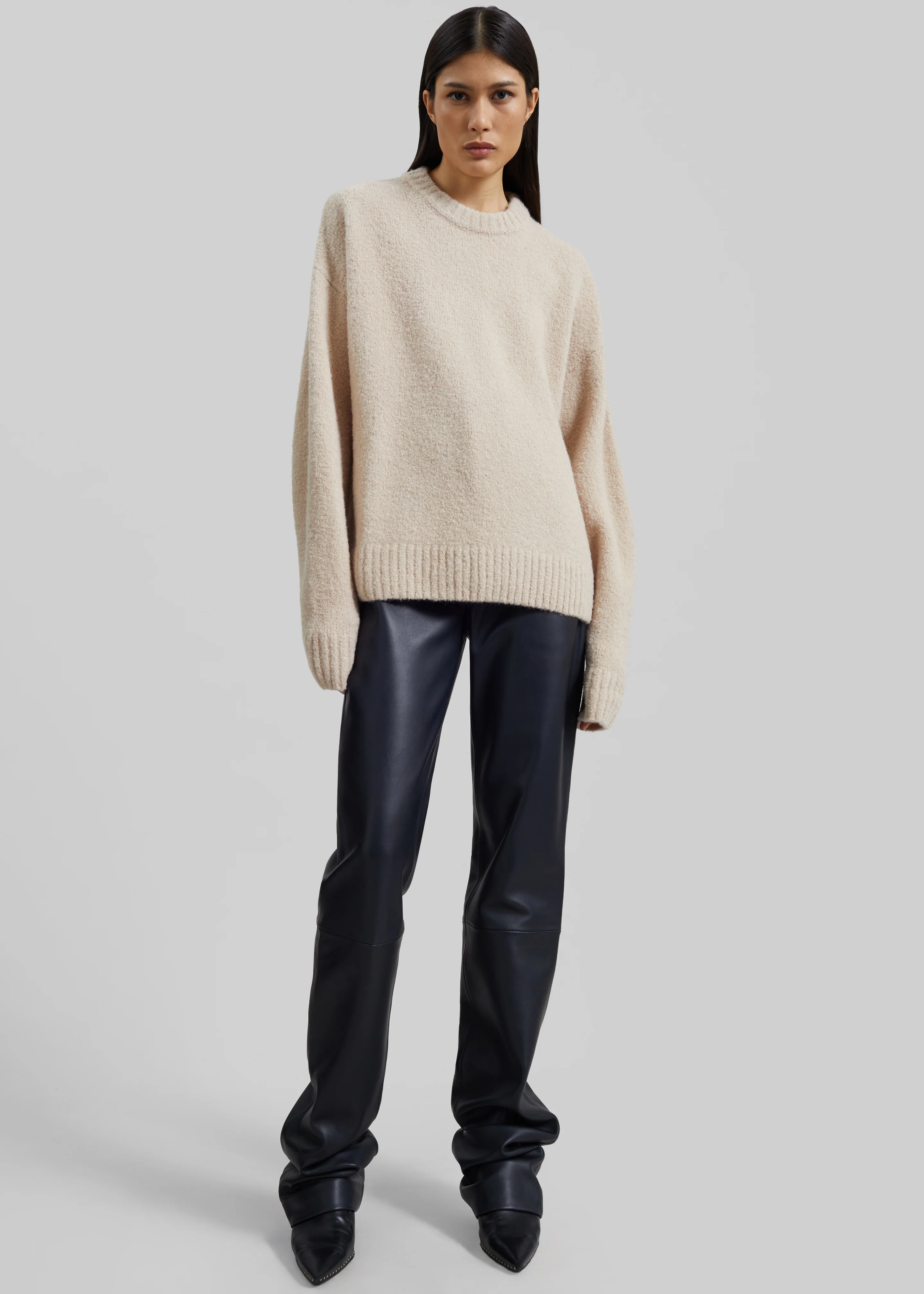 Amish Supplies Crewneck Sweater - Beige