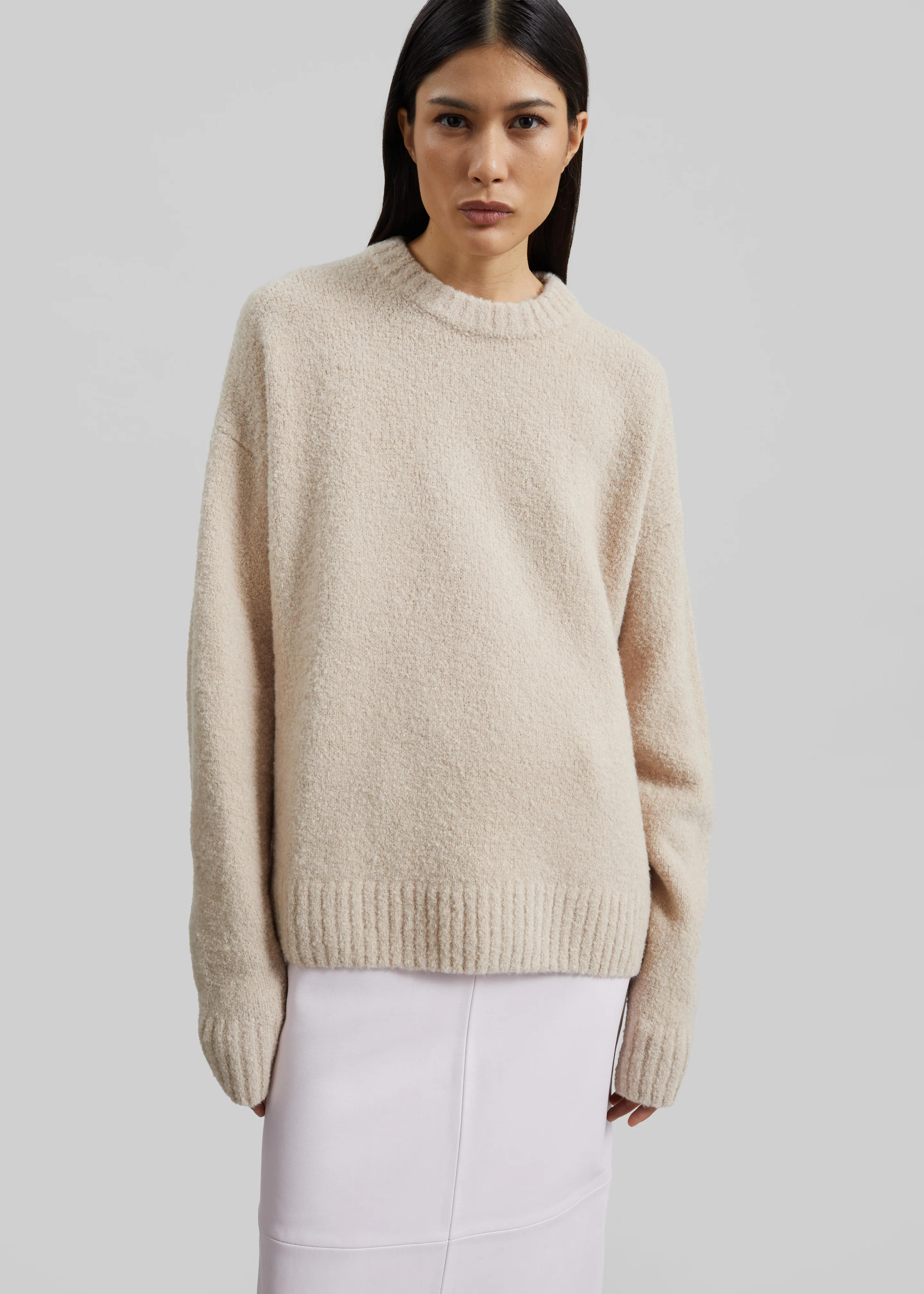 Amish Supplies Crewneck Sweater - Beige - Image 2