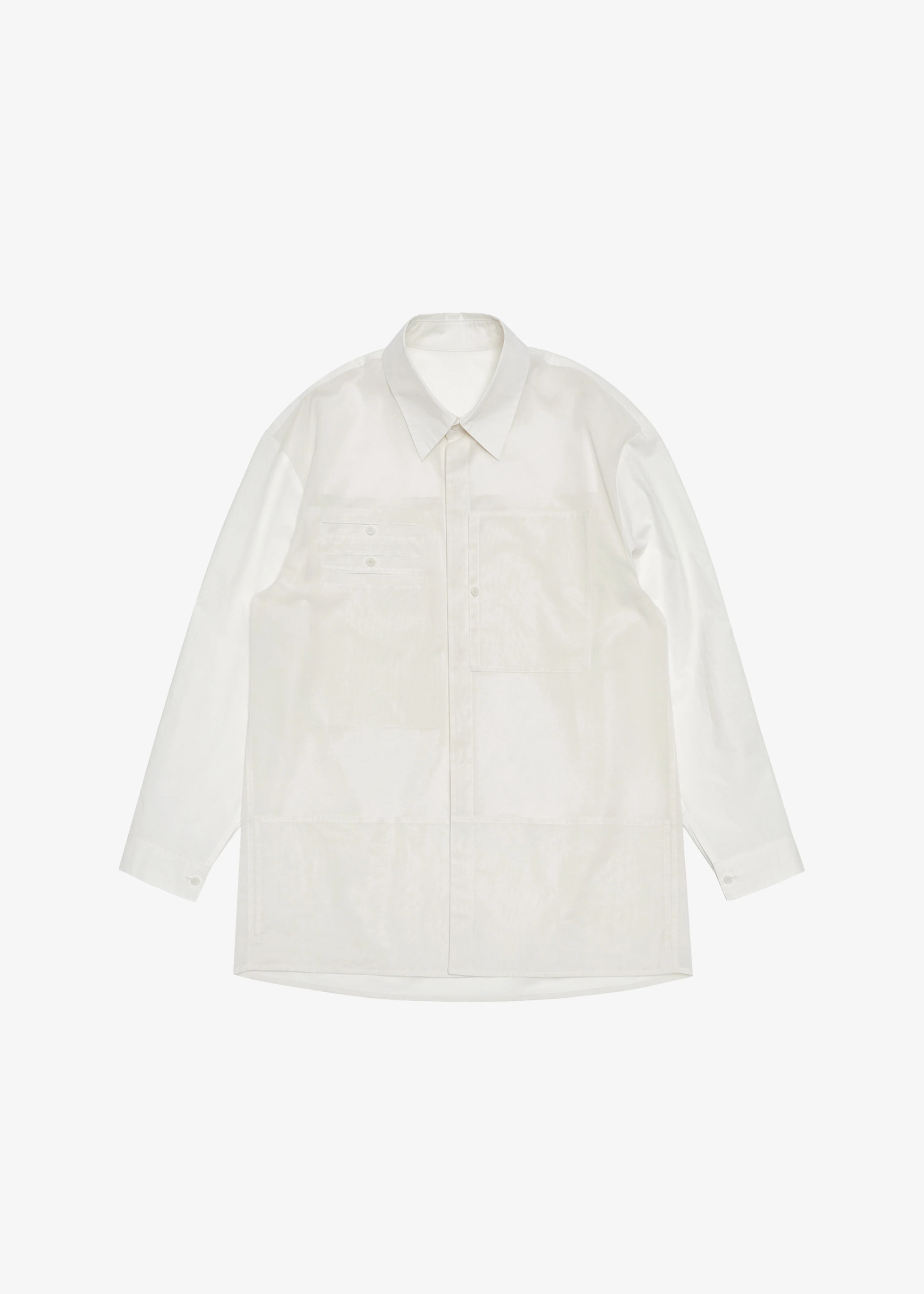 Amomento Drawer Pocket Shirt - Ivory - Image 8