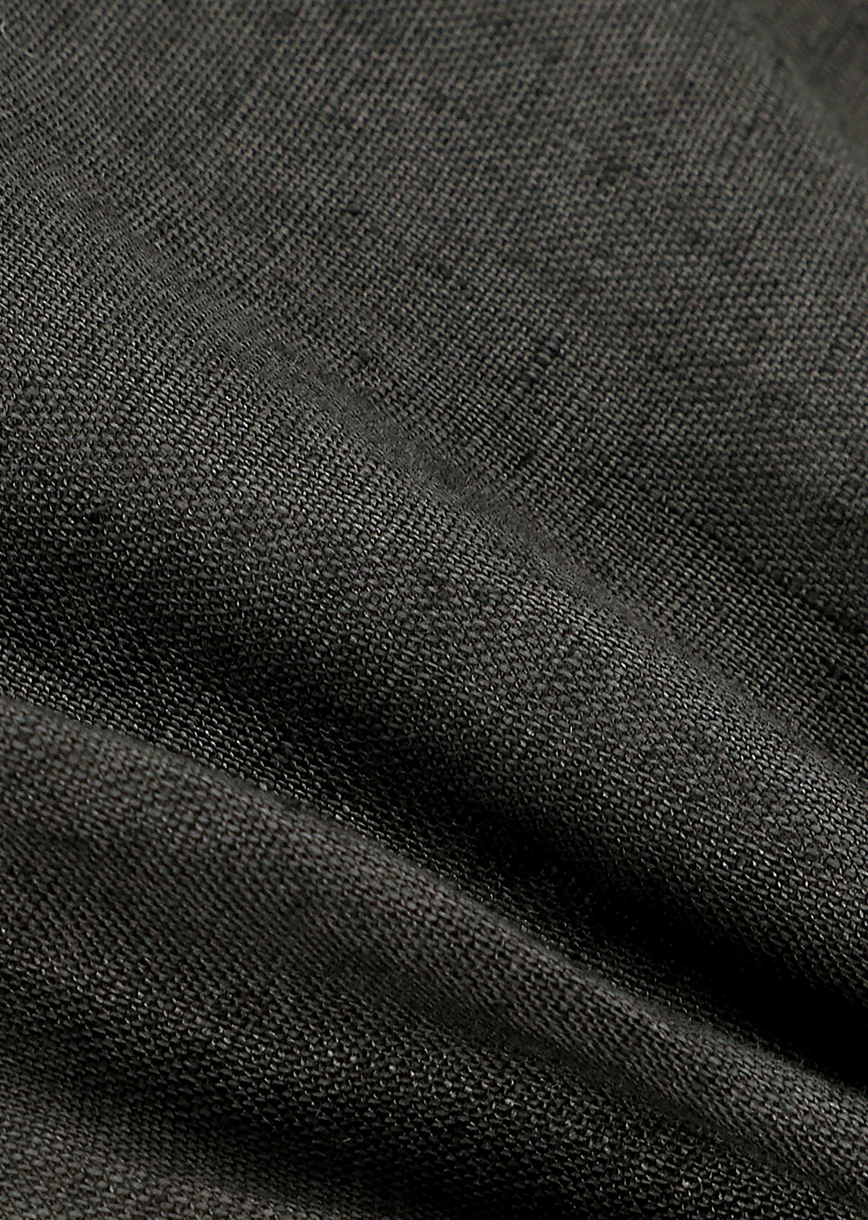 Amomento Linen Oversized Shirt - Khaki Grey - Image 8