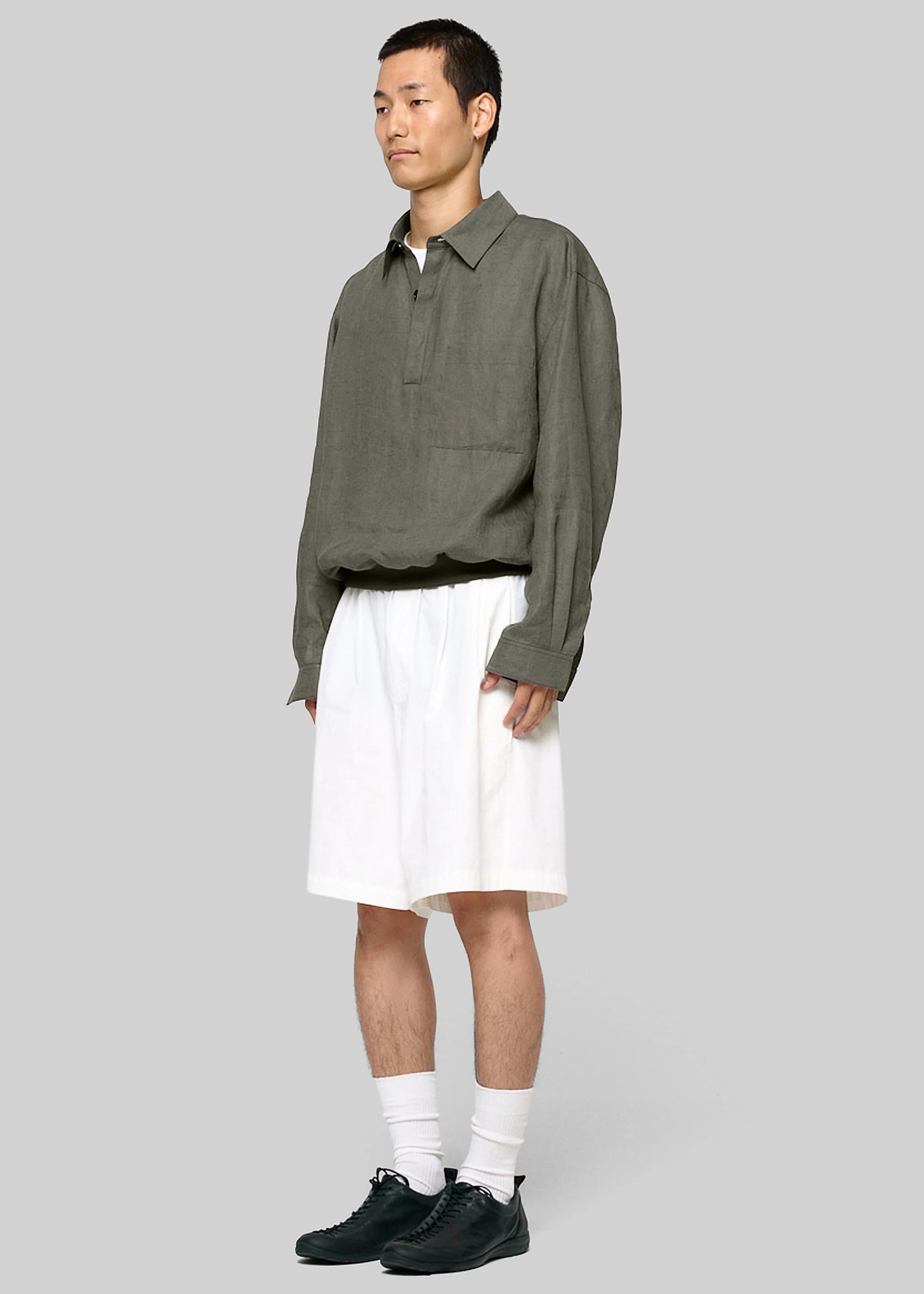 Amomento Linen Pullover - Khaki - Image 4