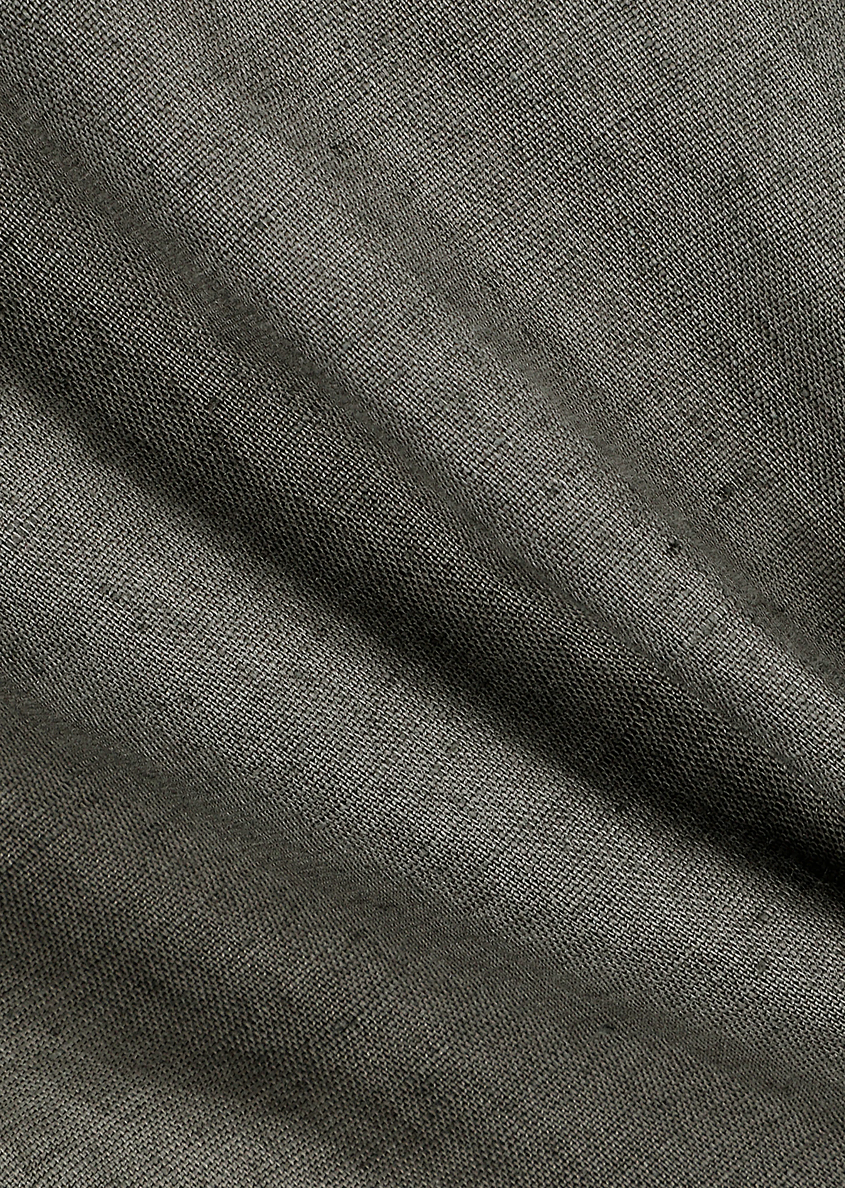 Amomento Linen Two Tuck Wide Pants - Khaki - Image 7