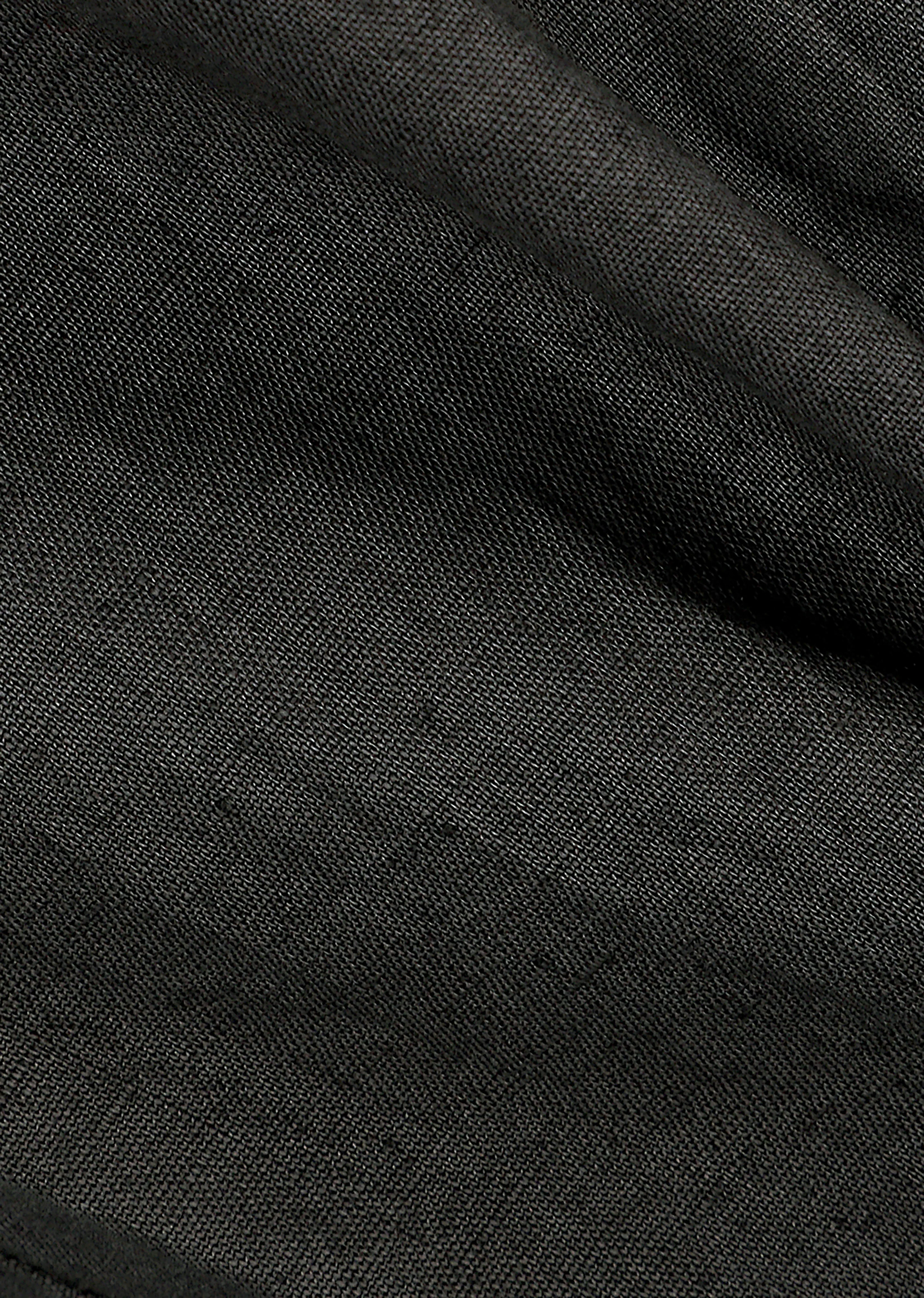 Amomento Linen Two Tuck Wide Pants - Khaki Grey - Image 6