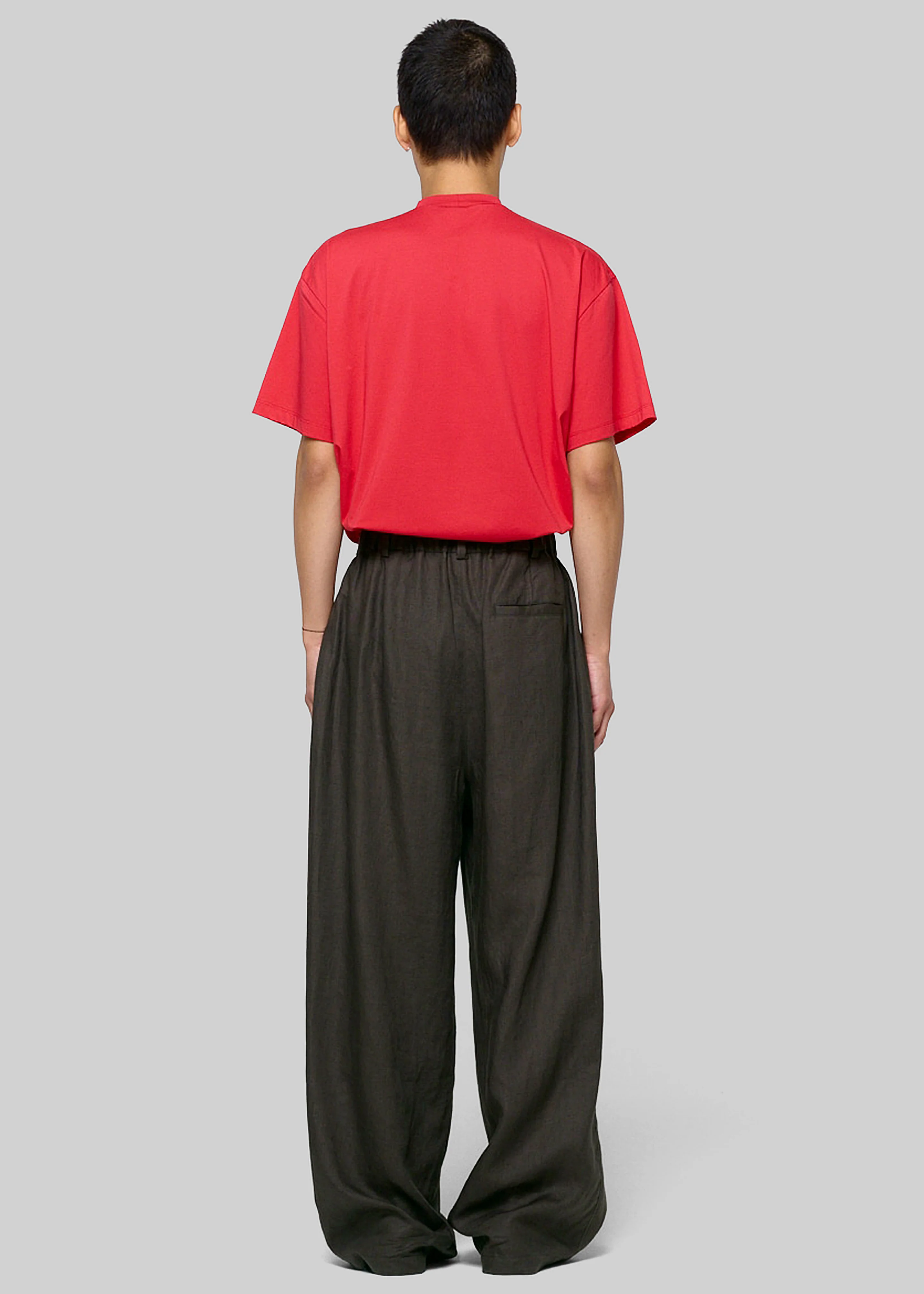 Amomento Mock Neck T-Shirt - Red - Image 4