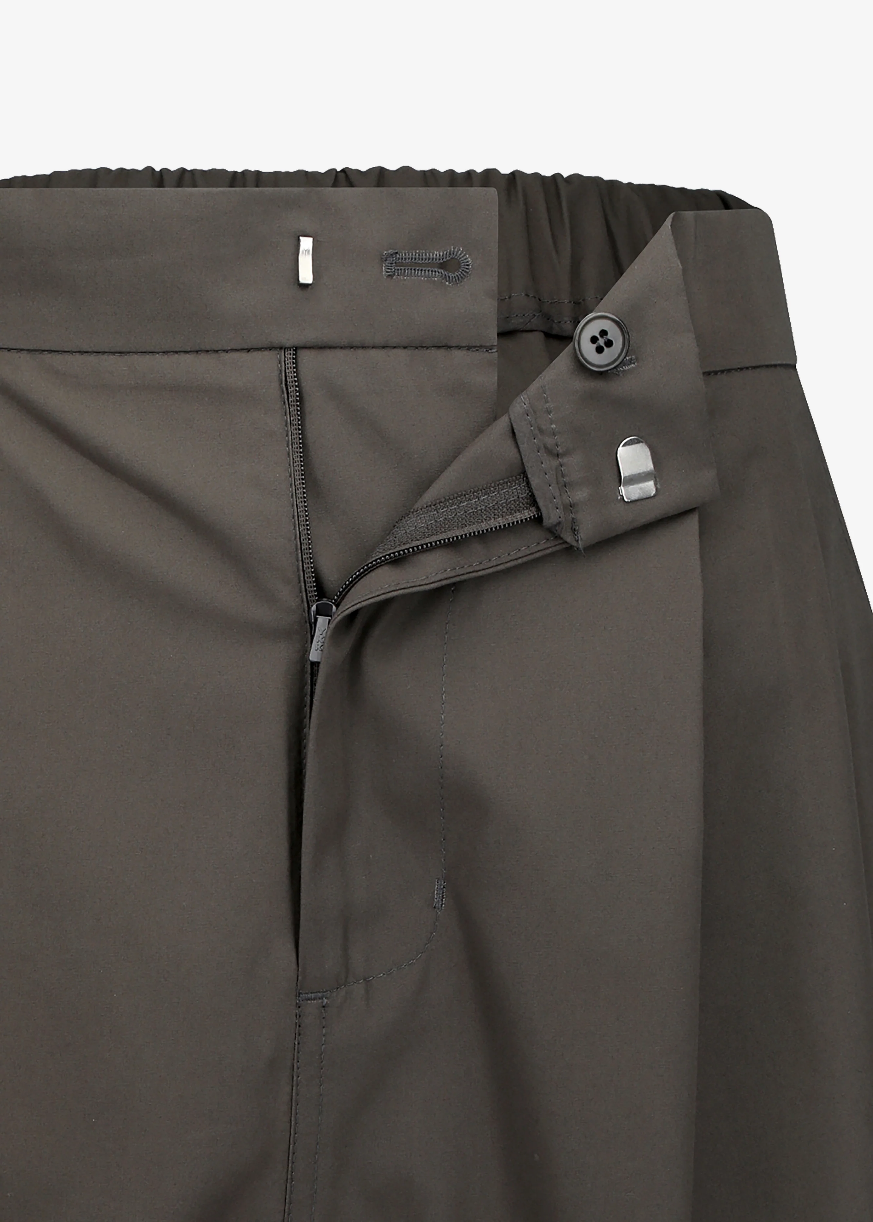 Amomento Two Tuck Wide Shorts - Brown - Image 5
