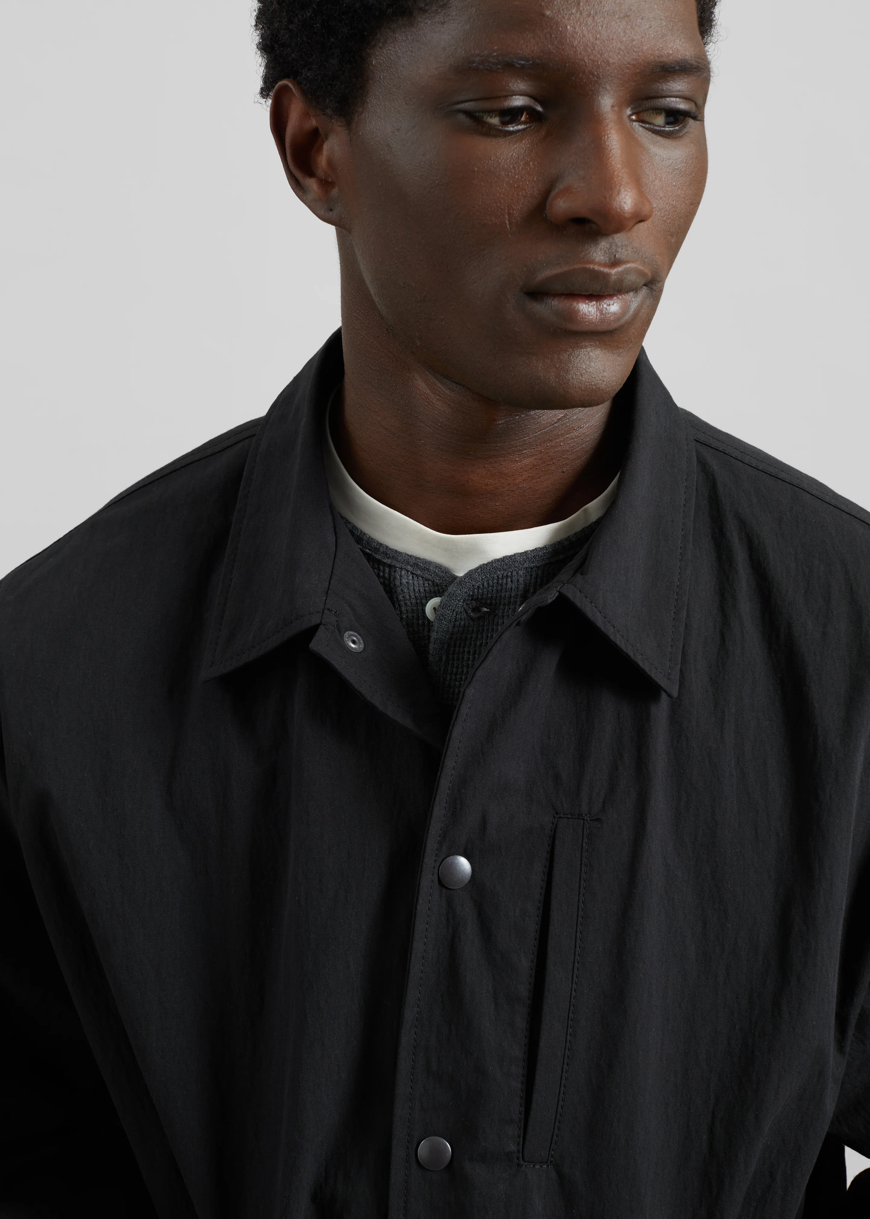 Andres Coach Jacket - Black - Image 3