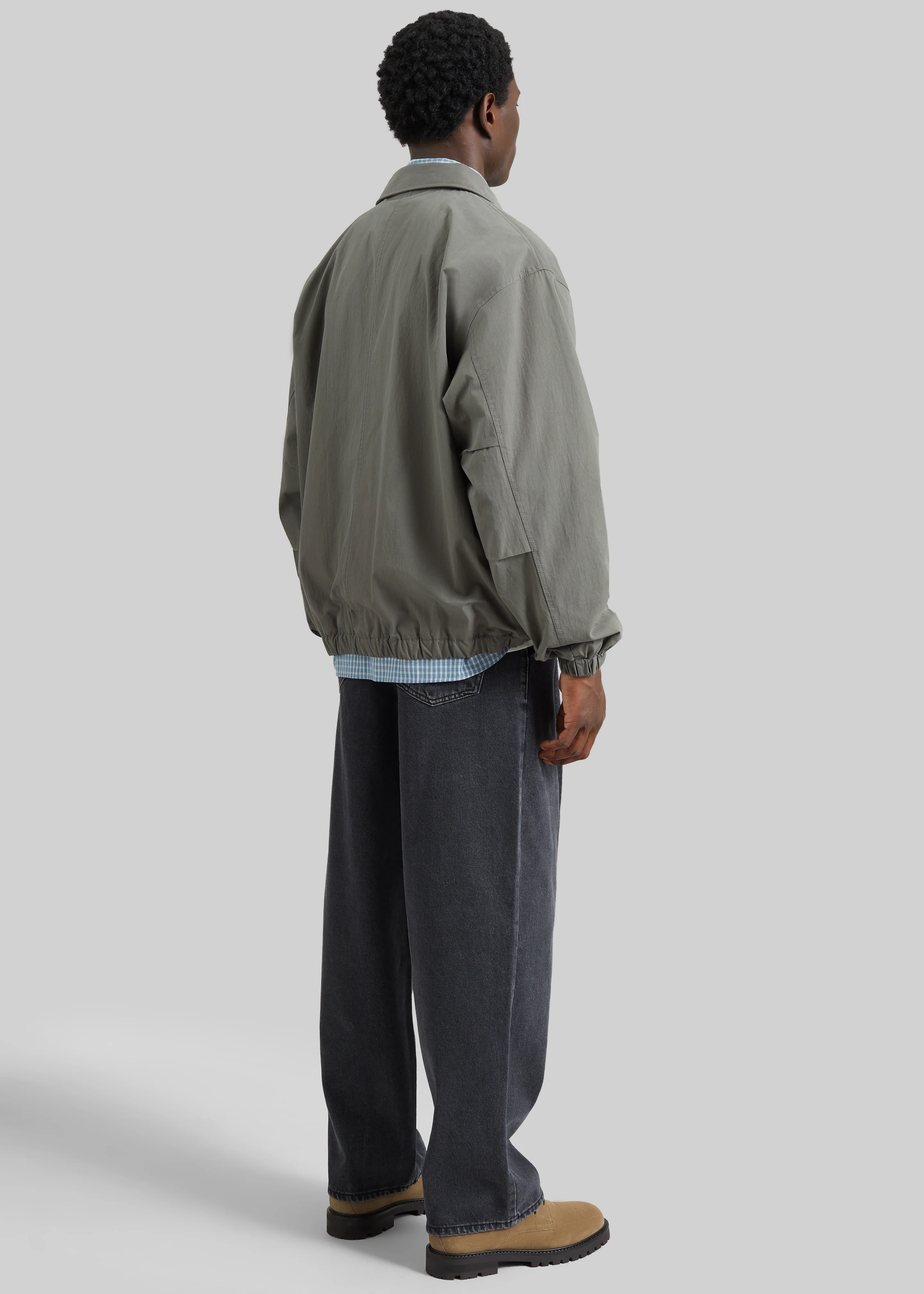 Andres Coach Jacket - Pale Olive - Image 6