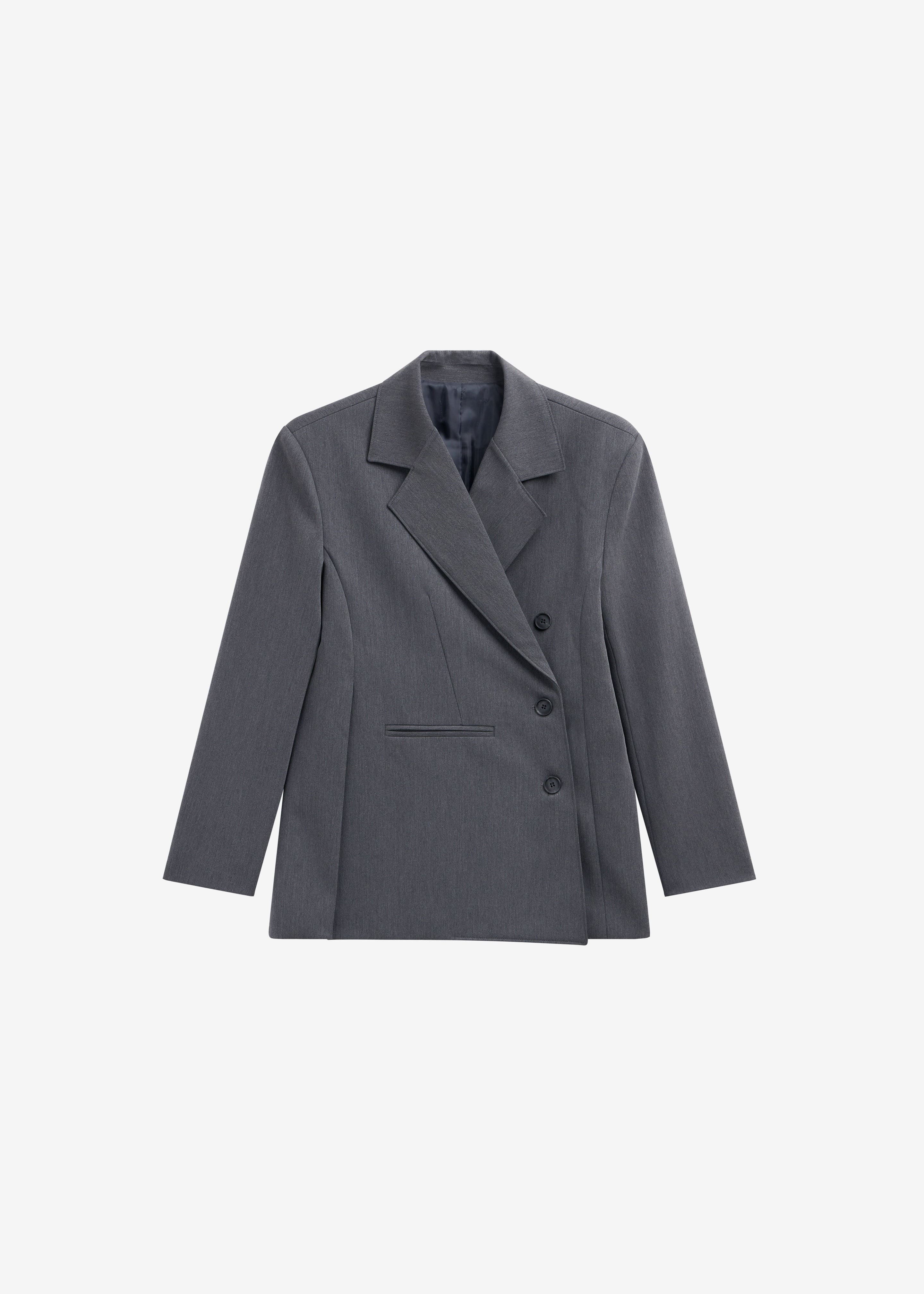 Antwerp Wrap Blazer - Grey - Image 9