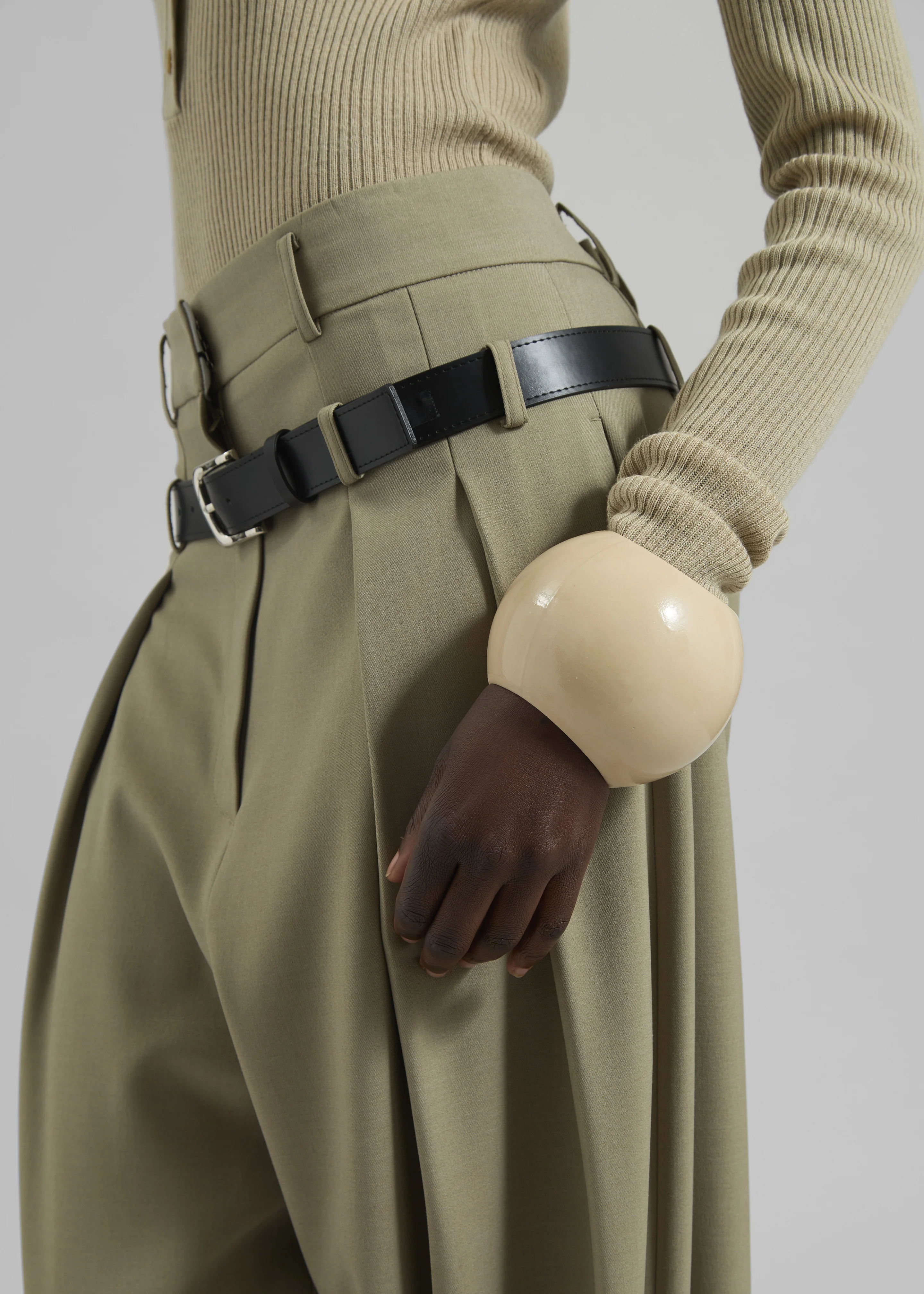 Arc Objects Exclamation Bangle - Khaki - Image 2