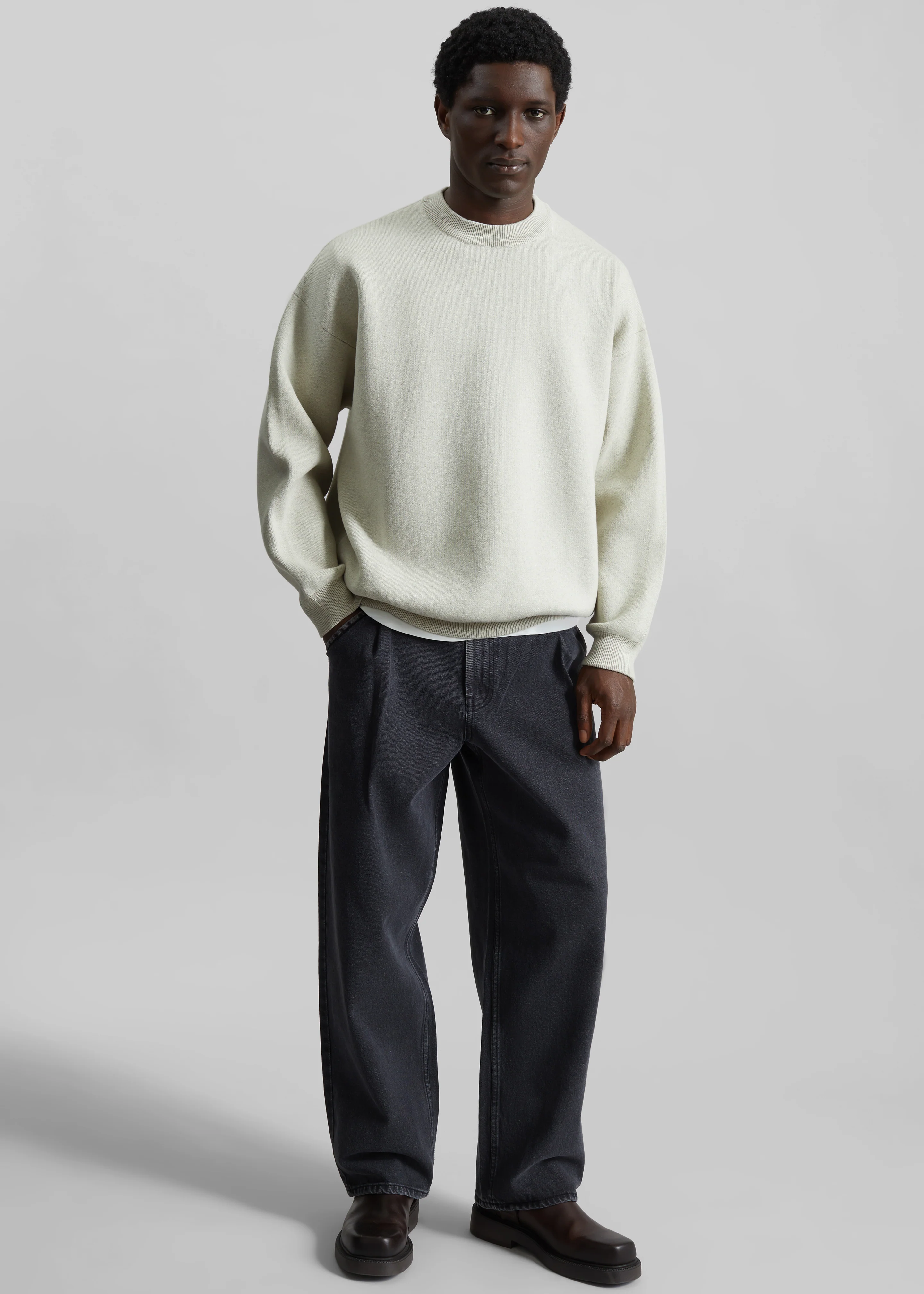 Arne Sweater - Grey Melange - Image 5