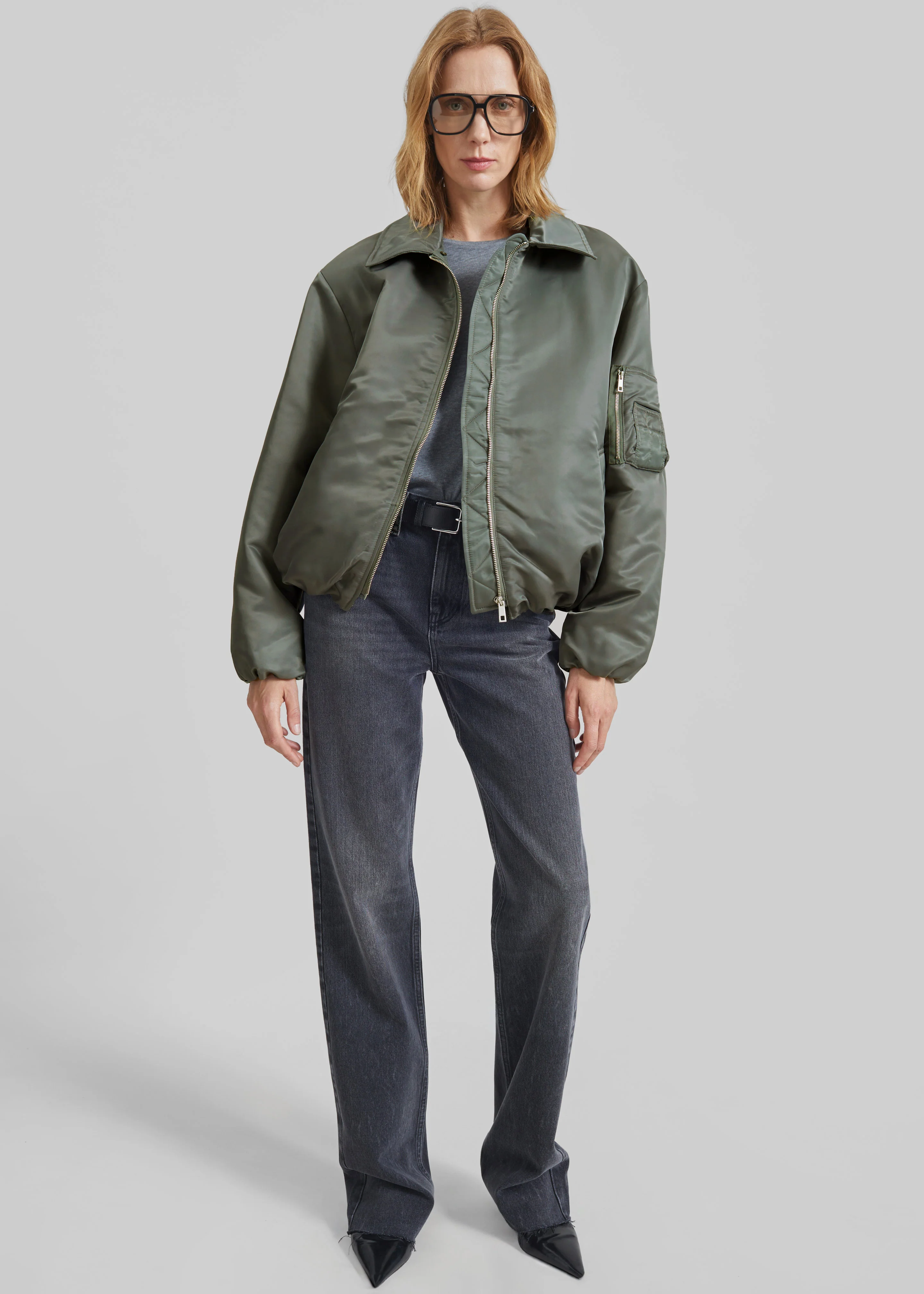 Arslev Bomber Jacket - Pale Olive - Image 2