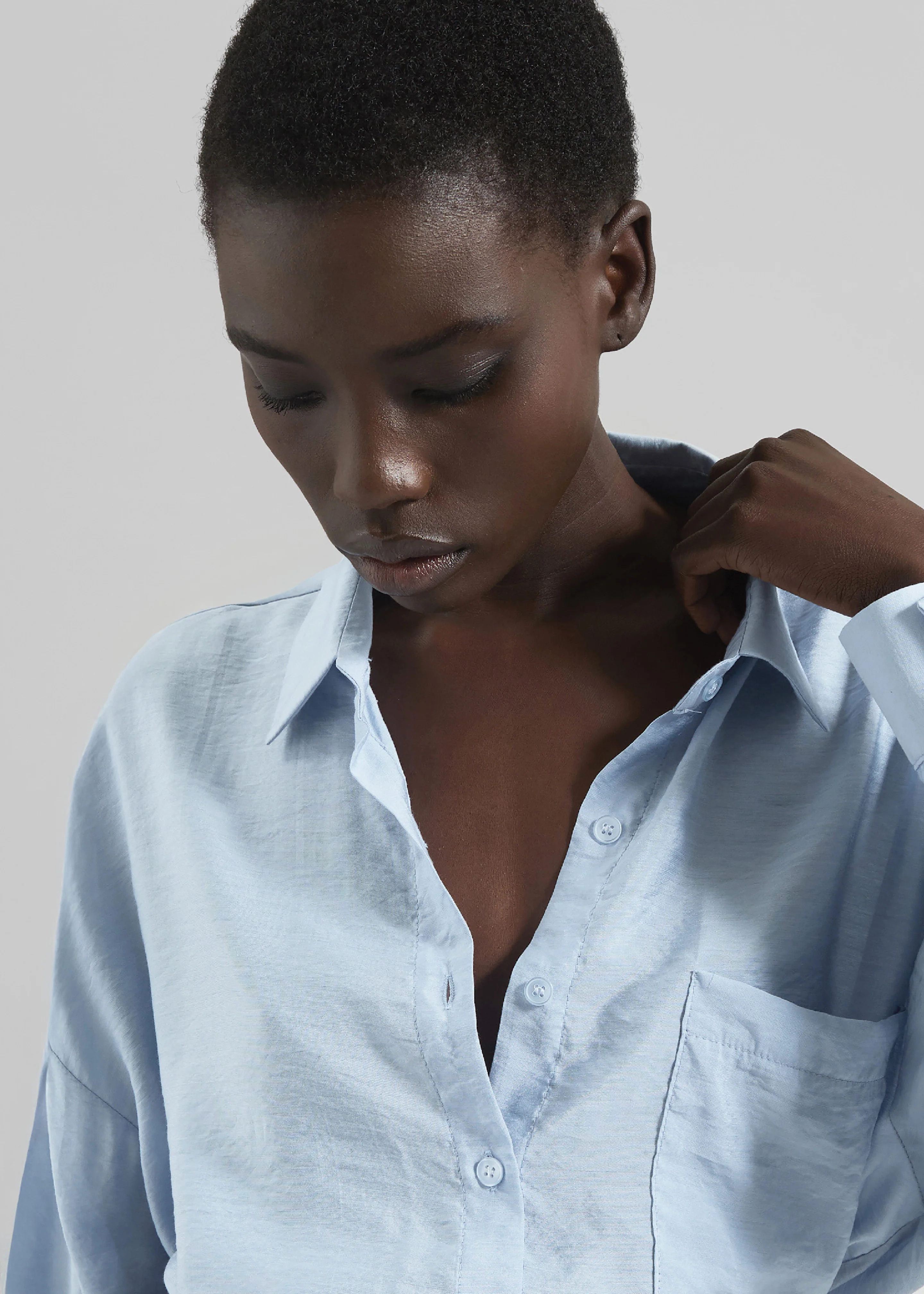 Ascain Fluid Shirt - Sky Blue - Image 10