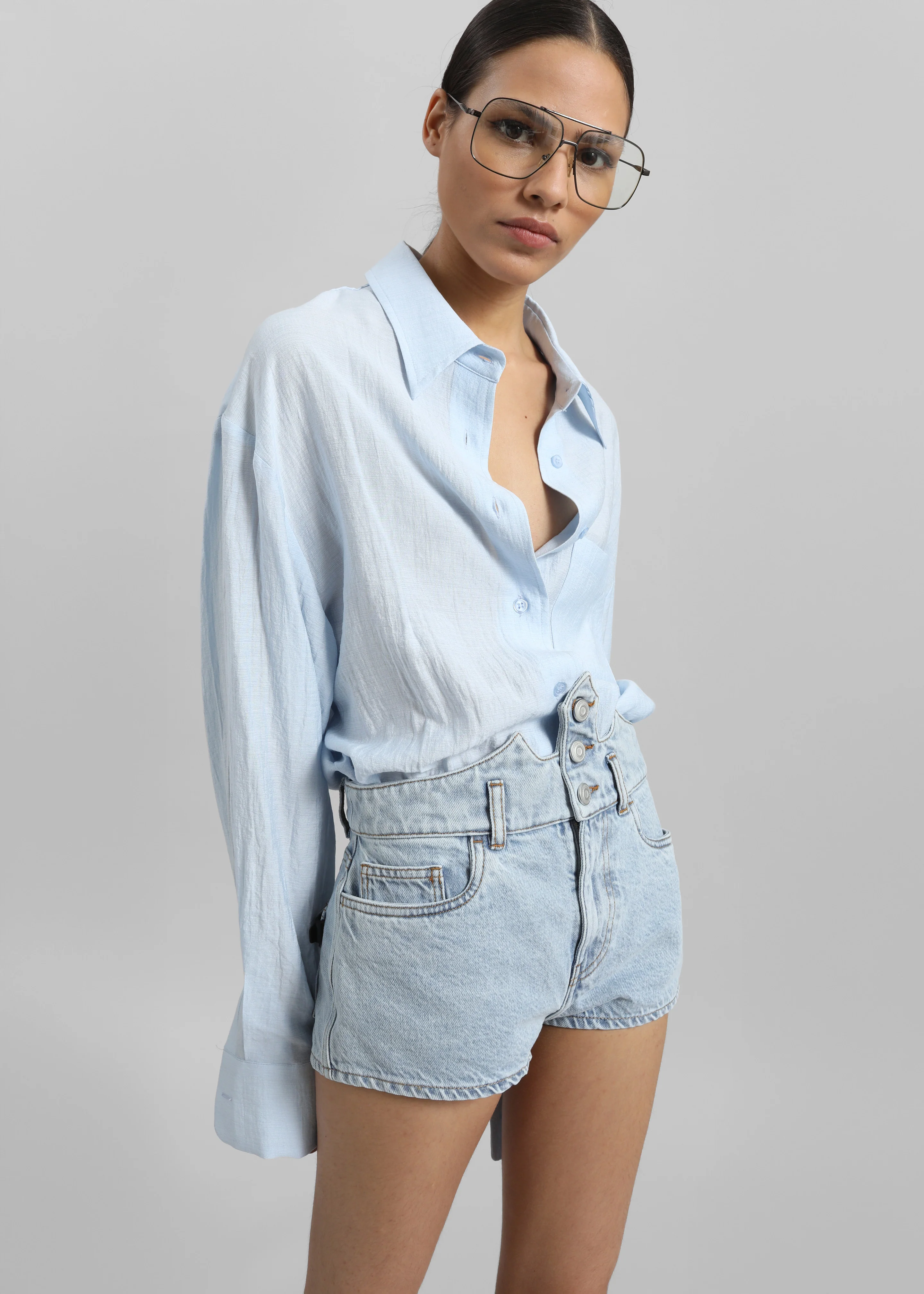 Ascain Fluid Shirt - Sky Blue - Image 11