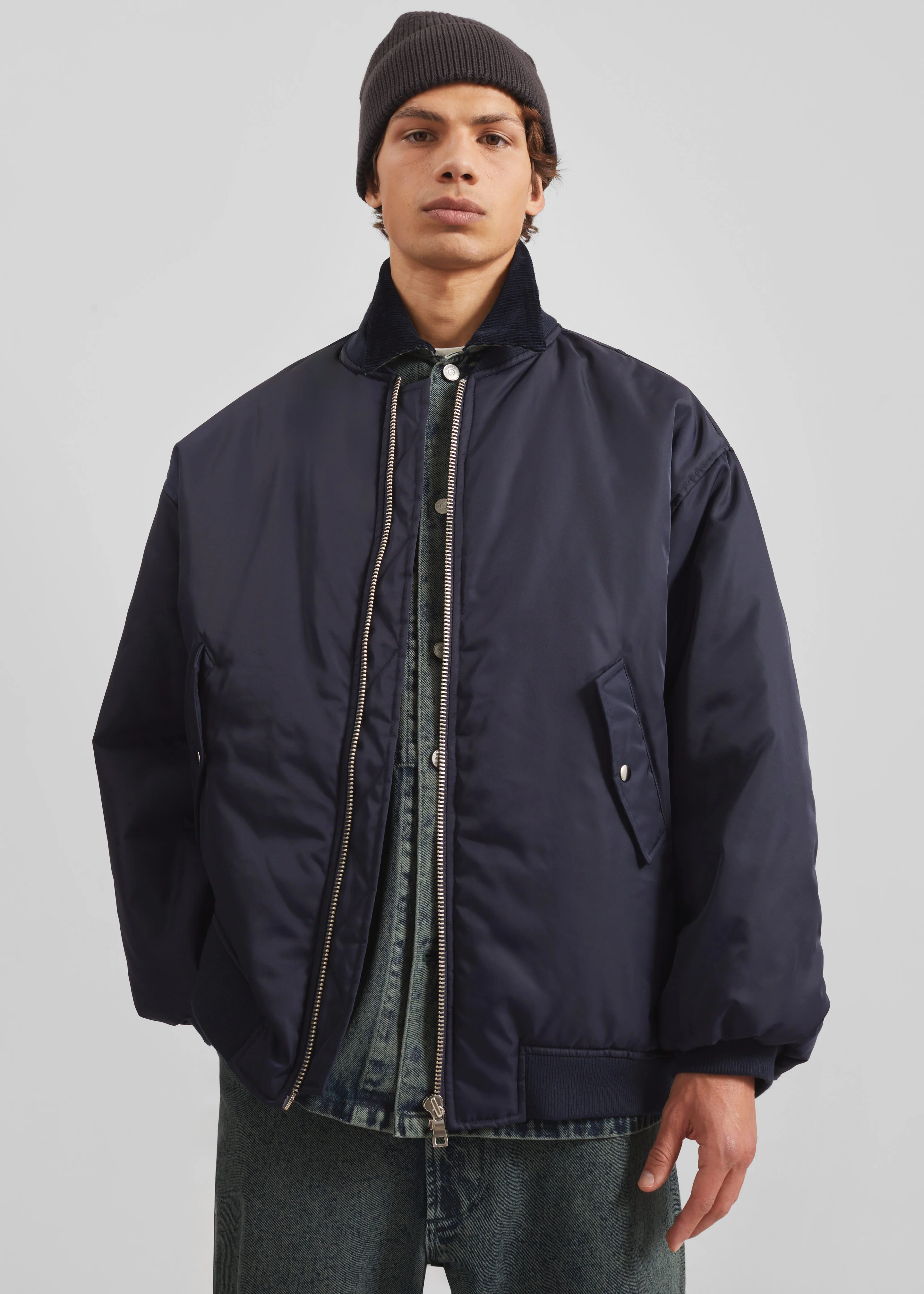 Astra Bomber Jacket - Navy - Image 3