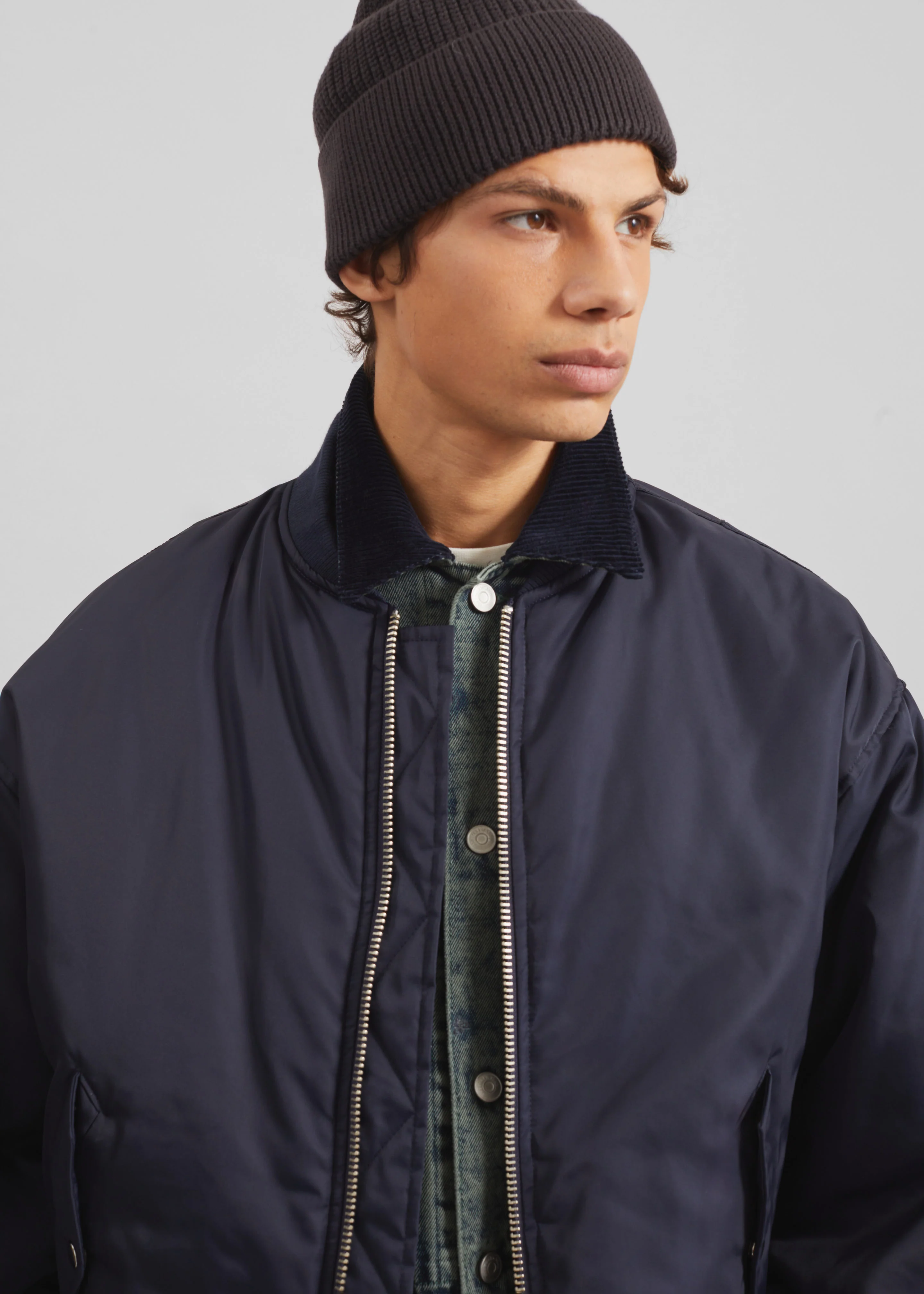 Astra Bomber Jacket - Navy - Image 4
