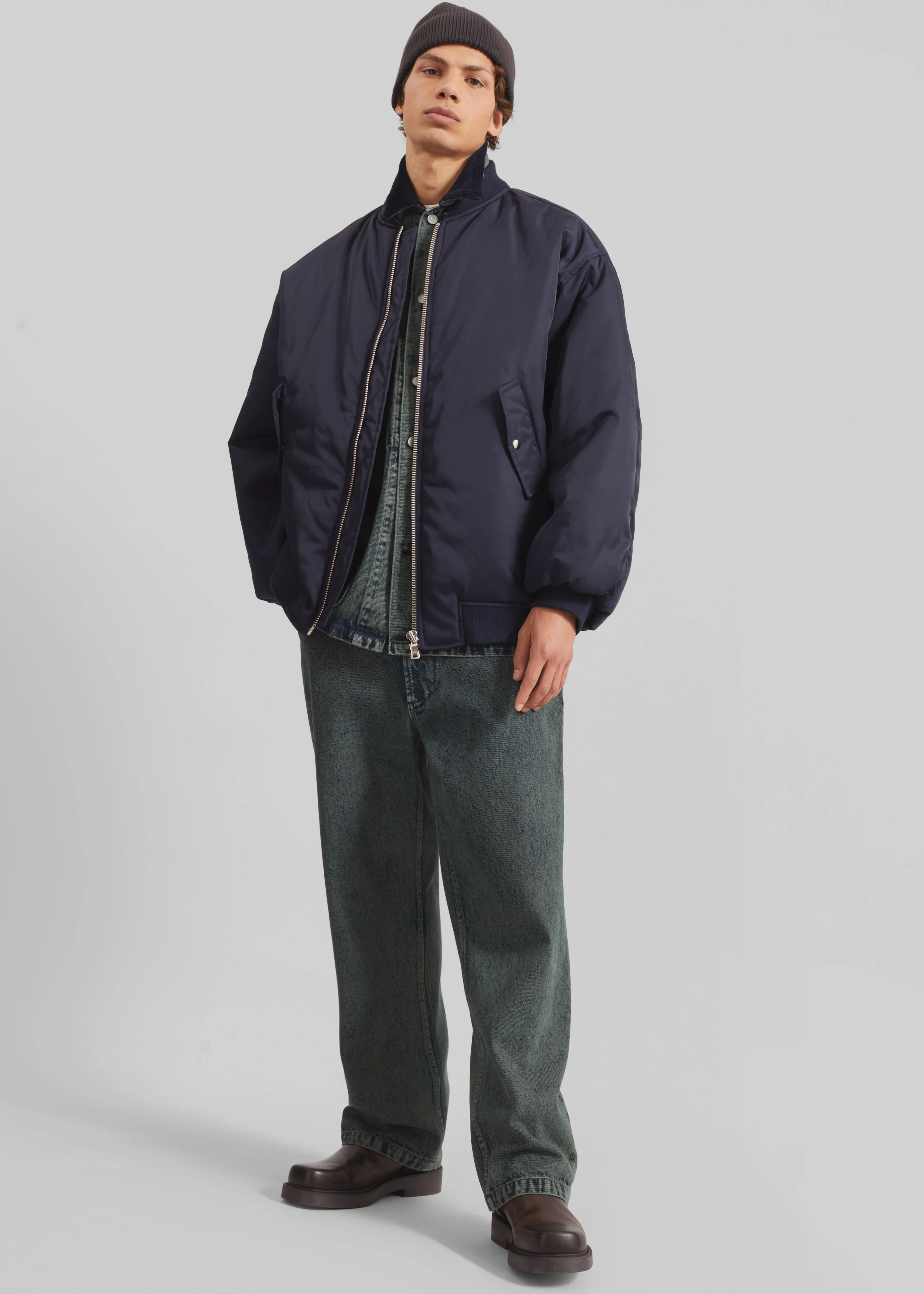 Astra Bomber Jacket - Navy - Image 5
