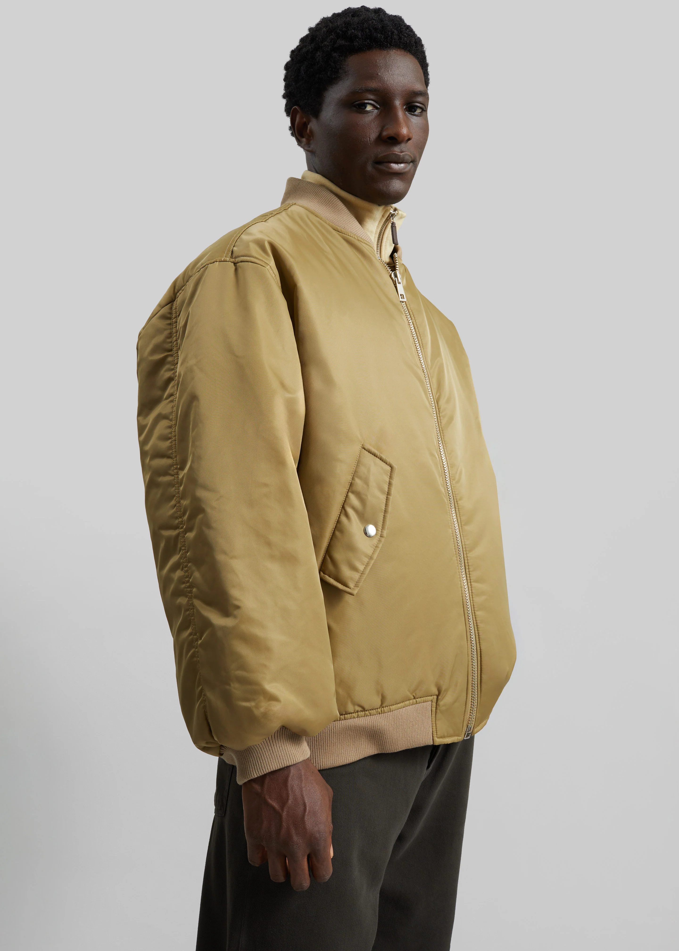 Astra Bomber Jacket - Olive - Image 7