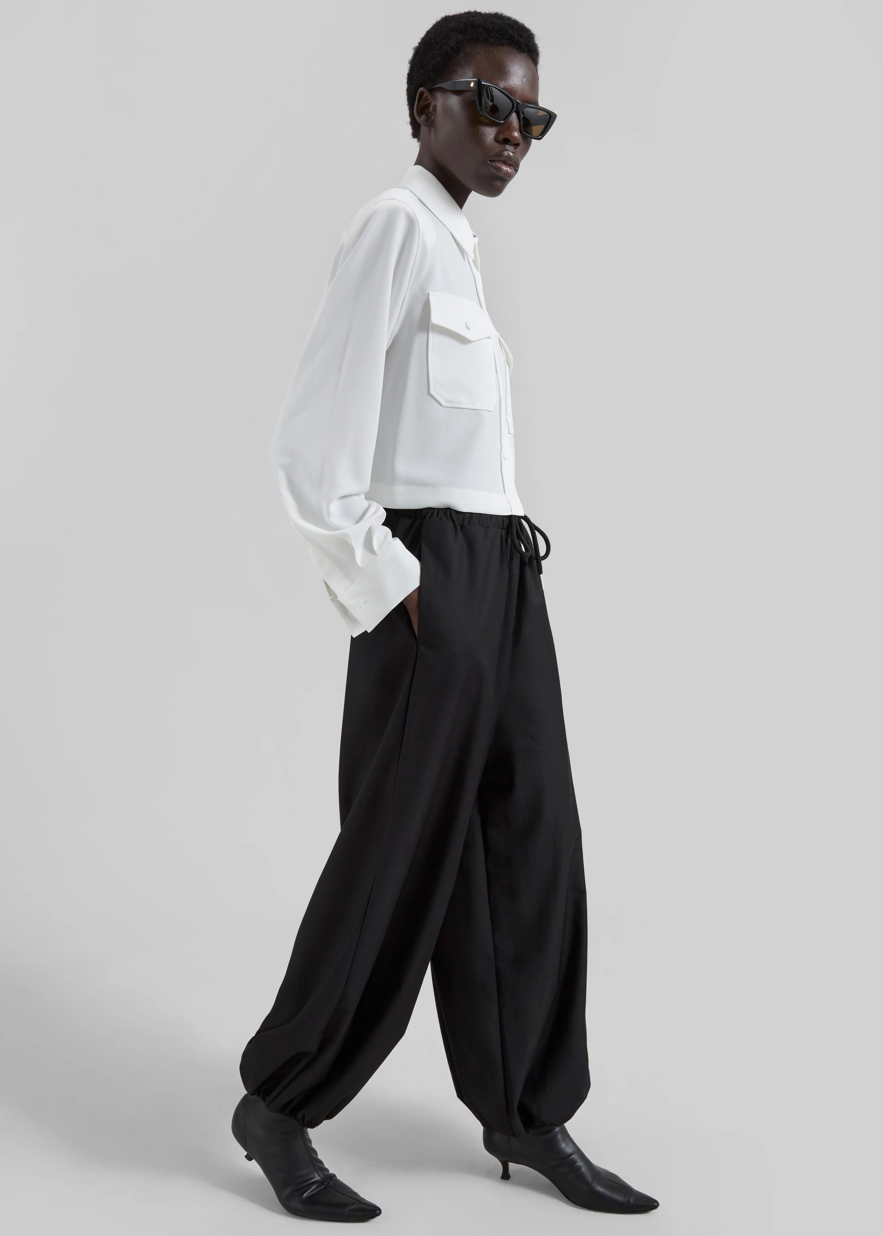 Aubray Balloon Pants - Black - Image 3