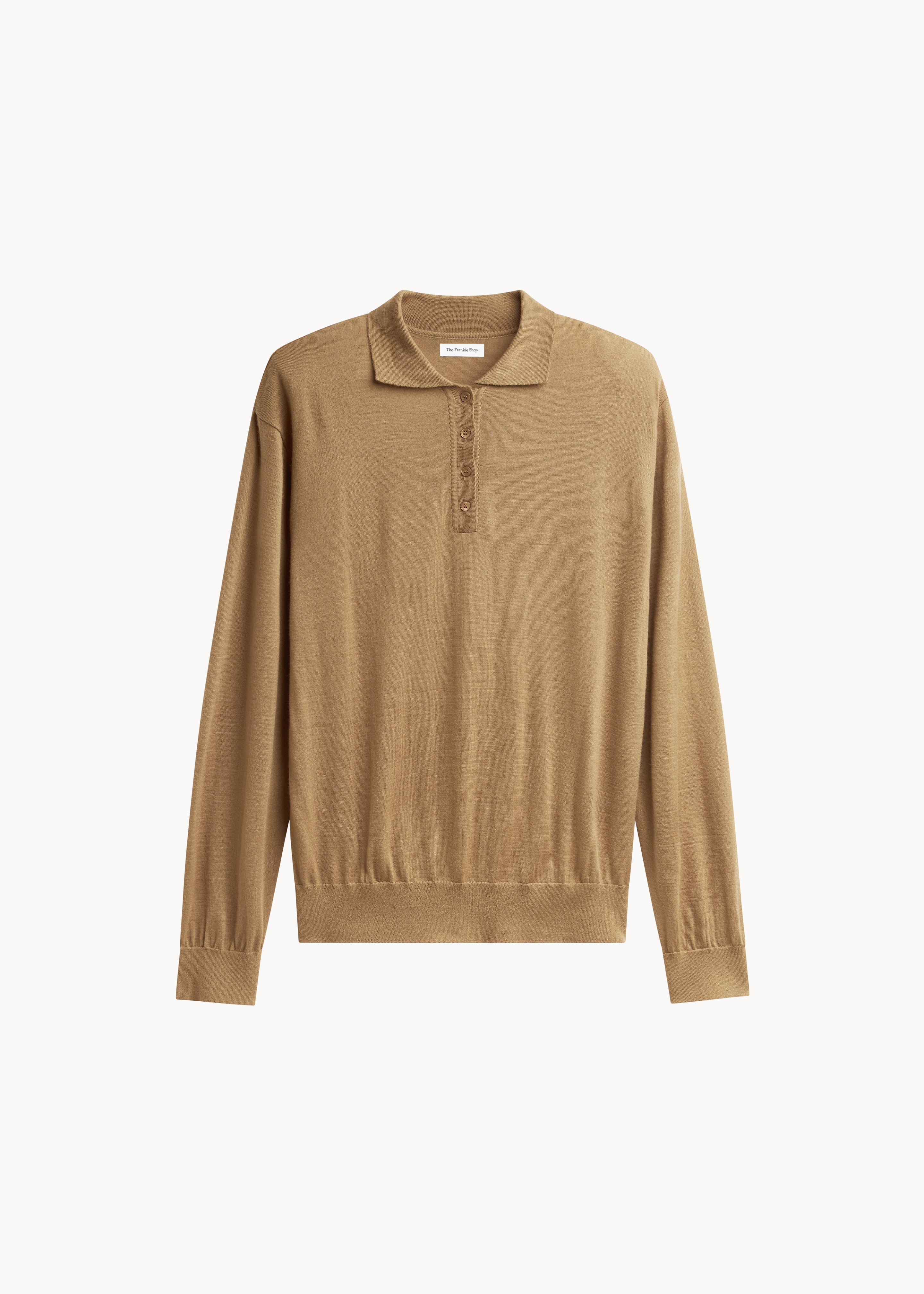 Avallon Padded Knit Polo - Camel - Image 9