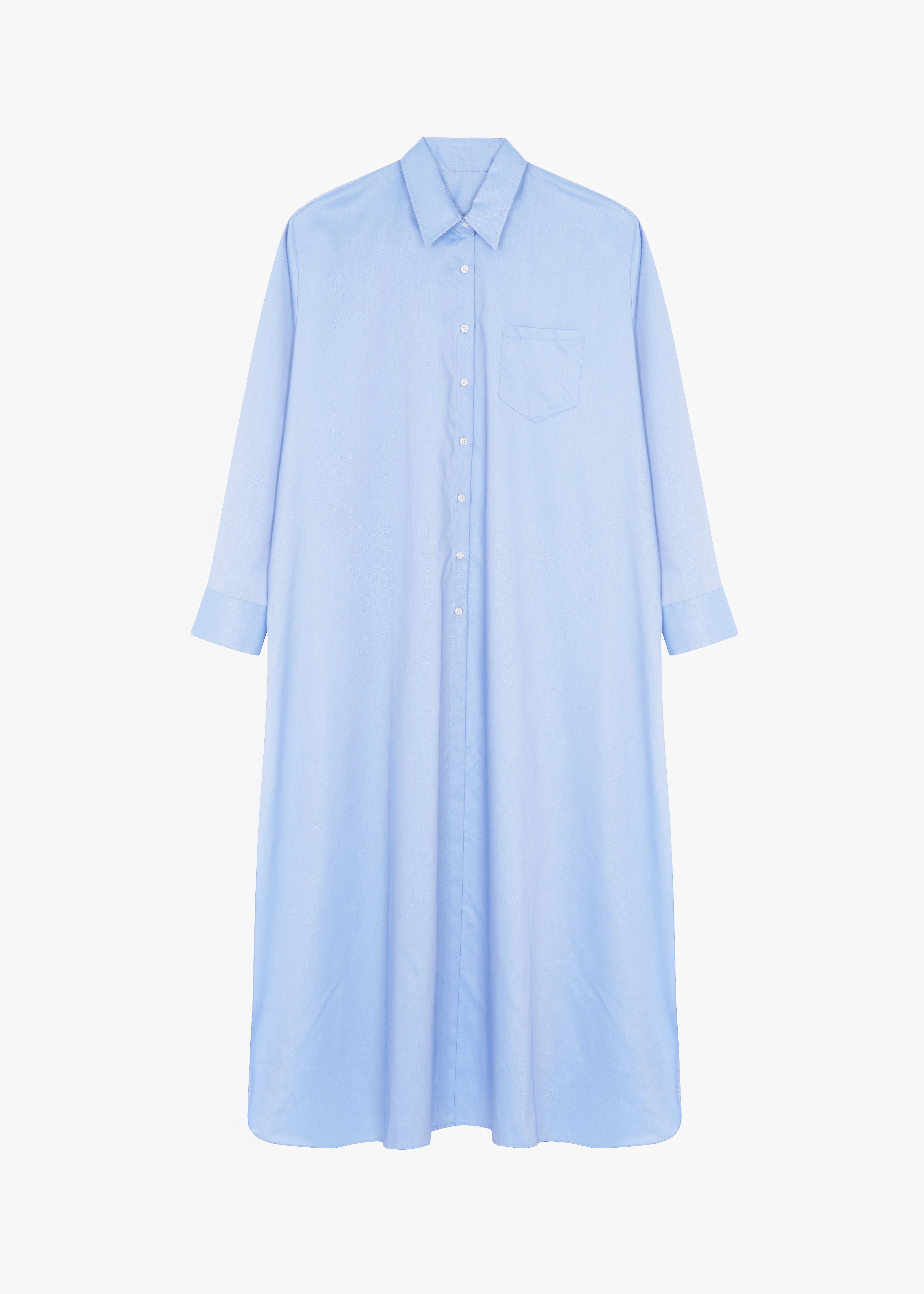 Avery Shirt Dress - Blue - Image 8