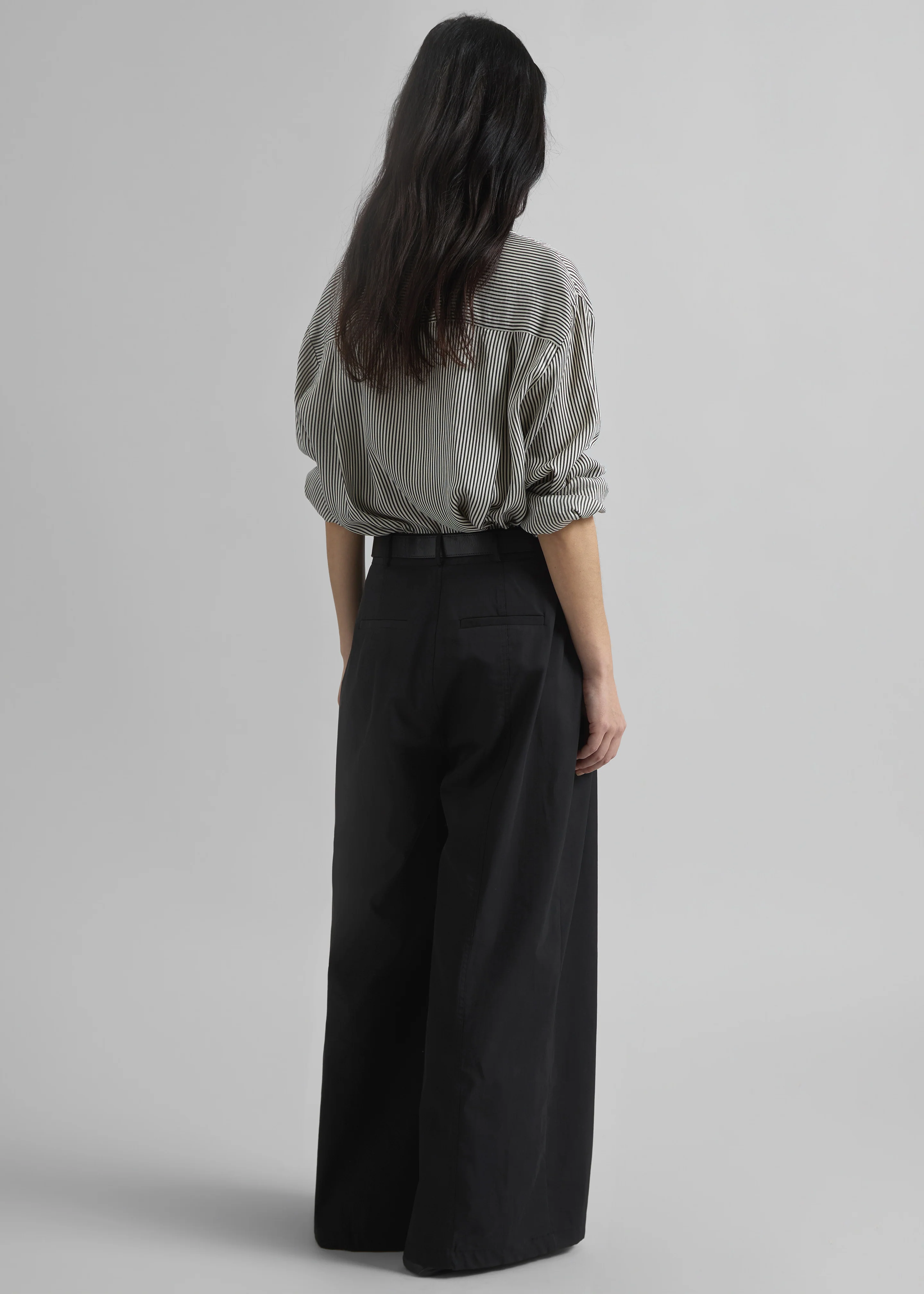 Ballia Pleated Pants - Black - Image 5