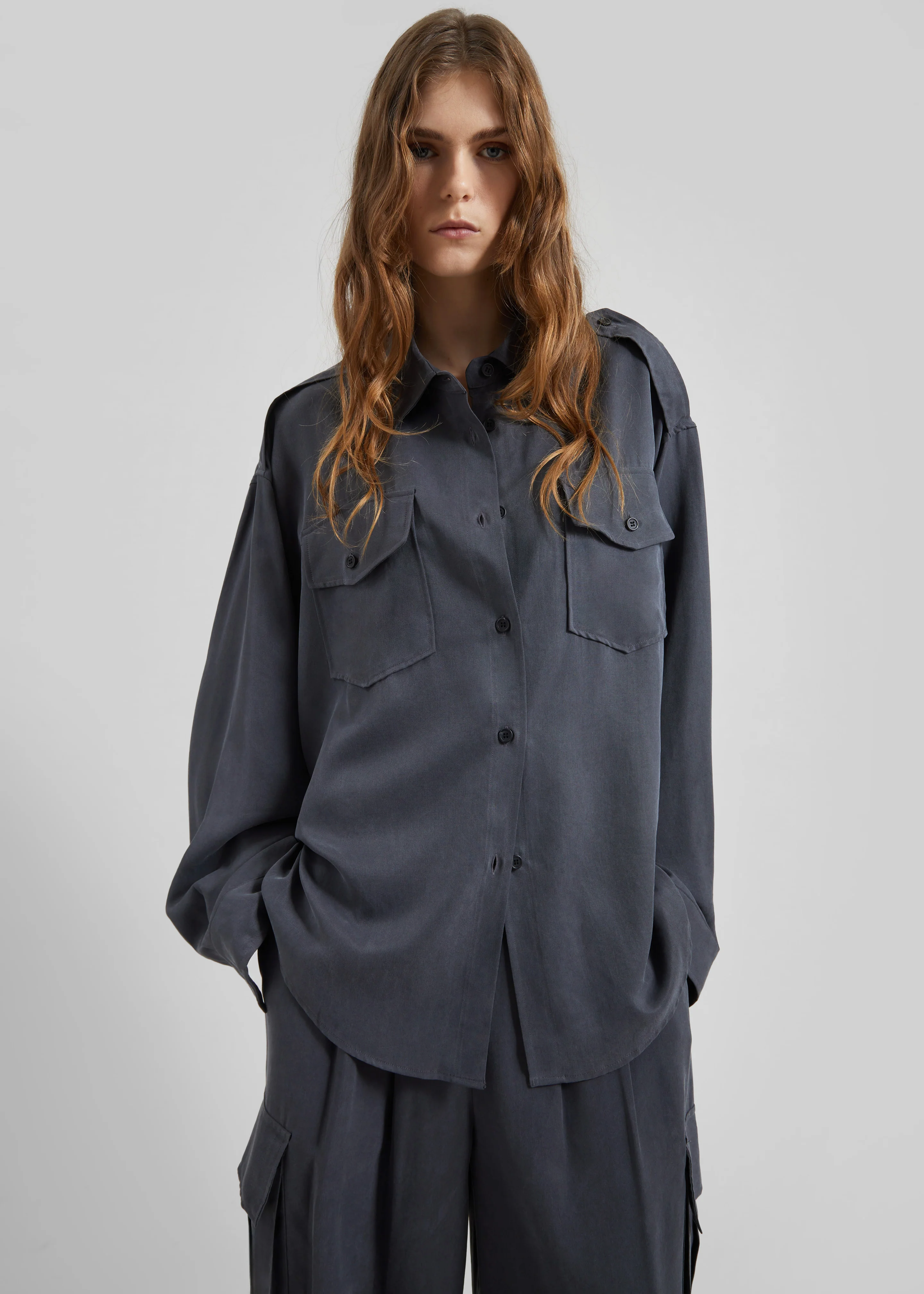 Balsta Cargo Shirt - Dark Grey - Image 7