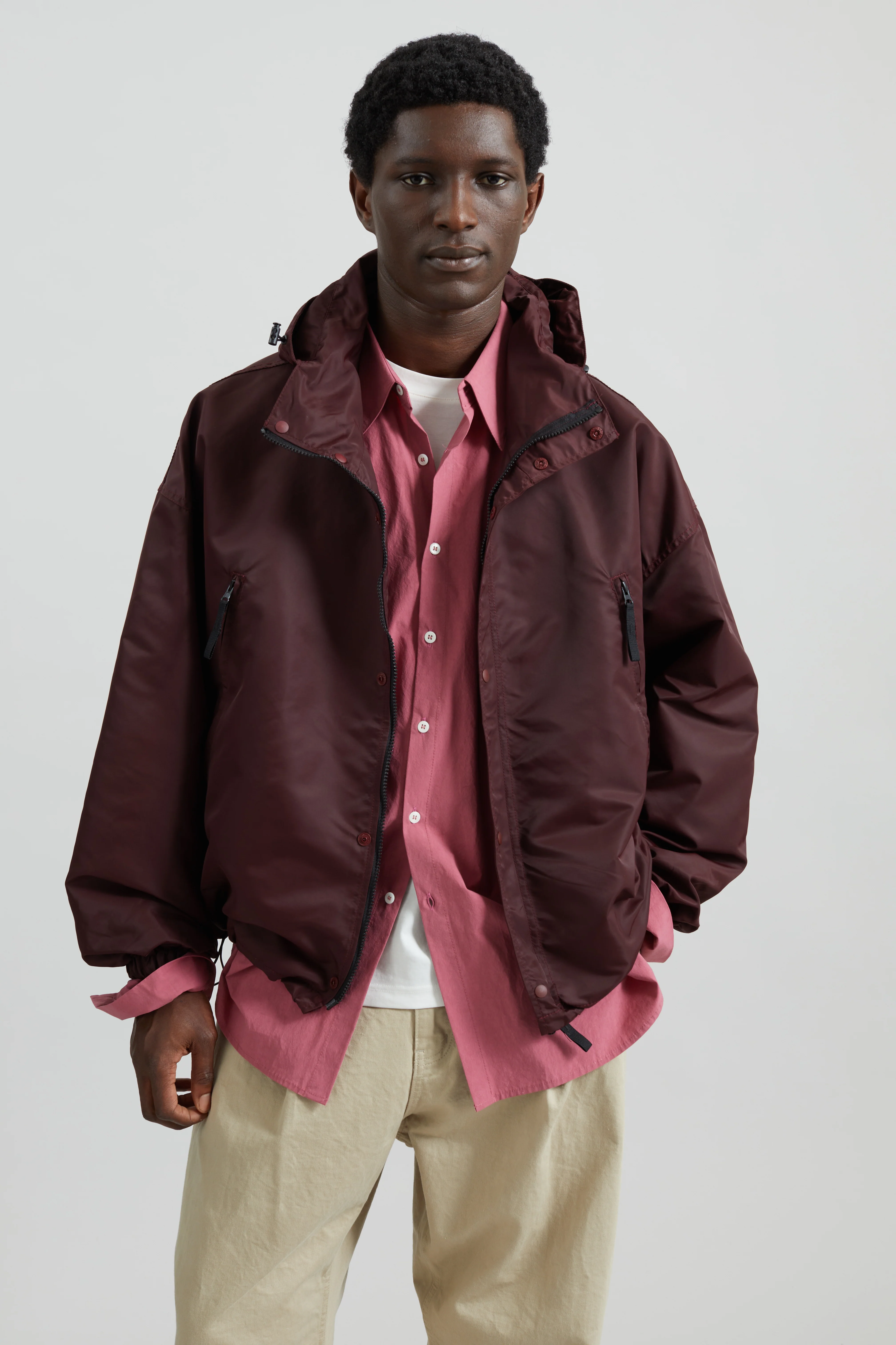 Banbury Windbreaker Jacket - Burgundy - Image 4