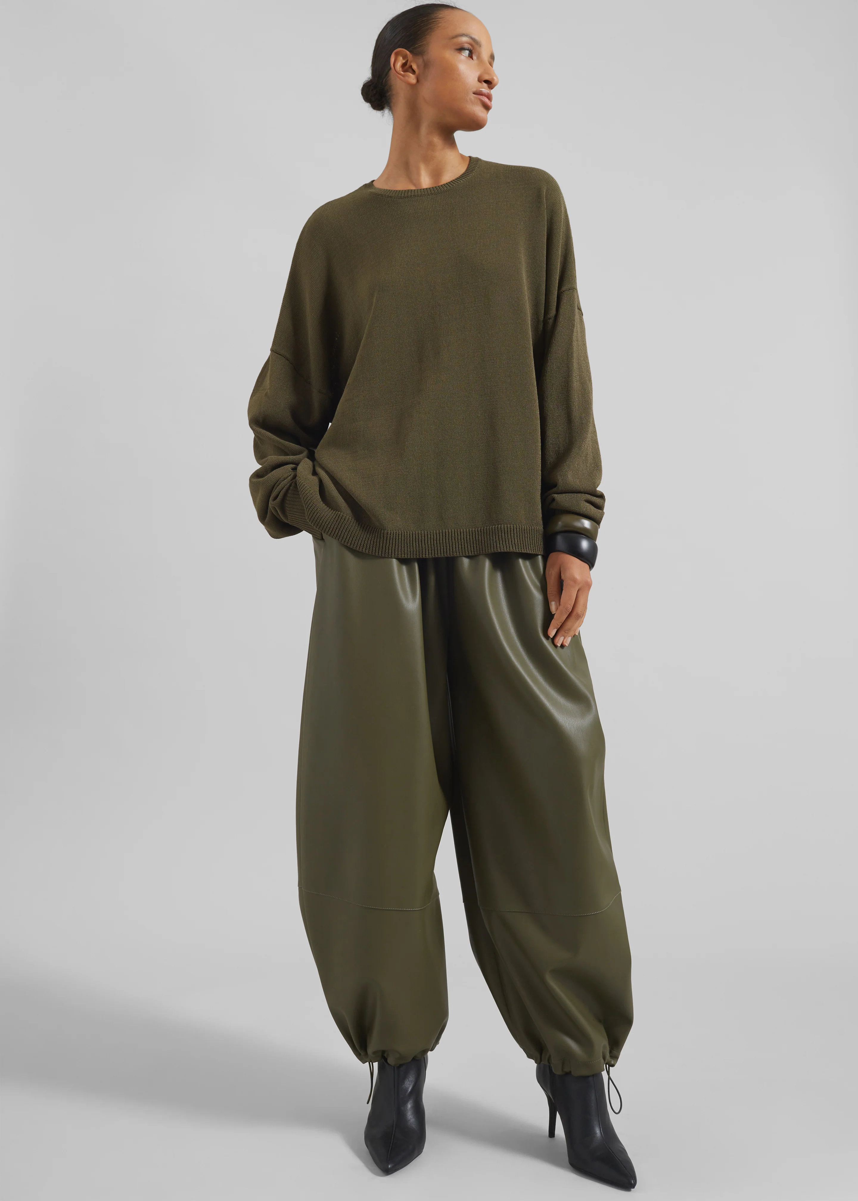 Basel Crew Neck Sweater - Khaki - Image 10