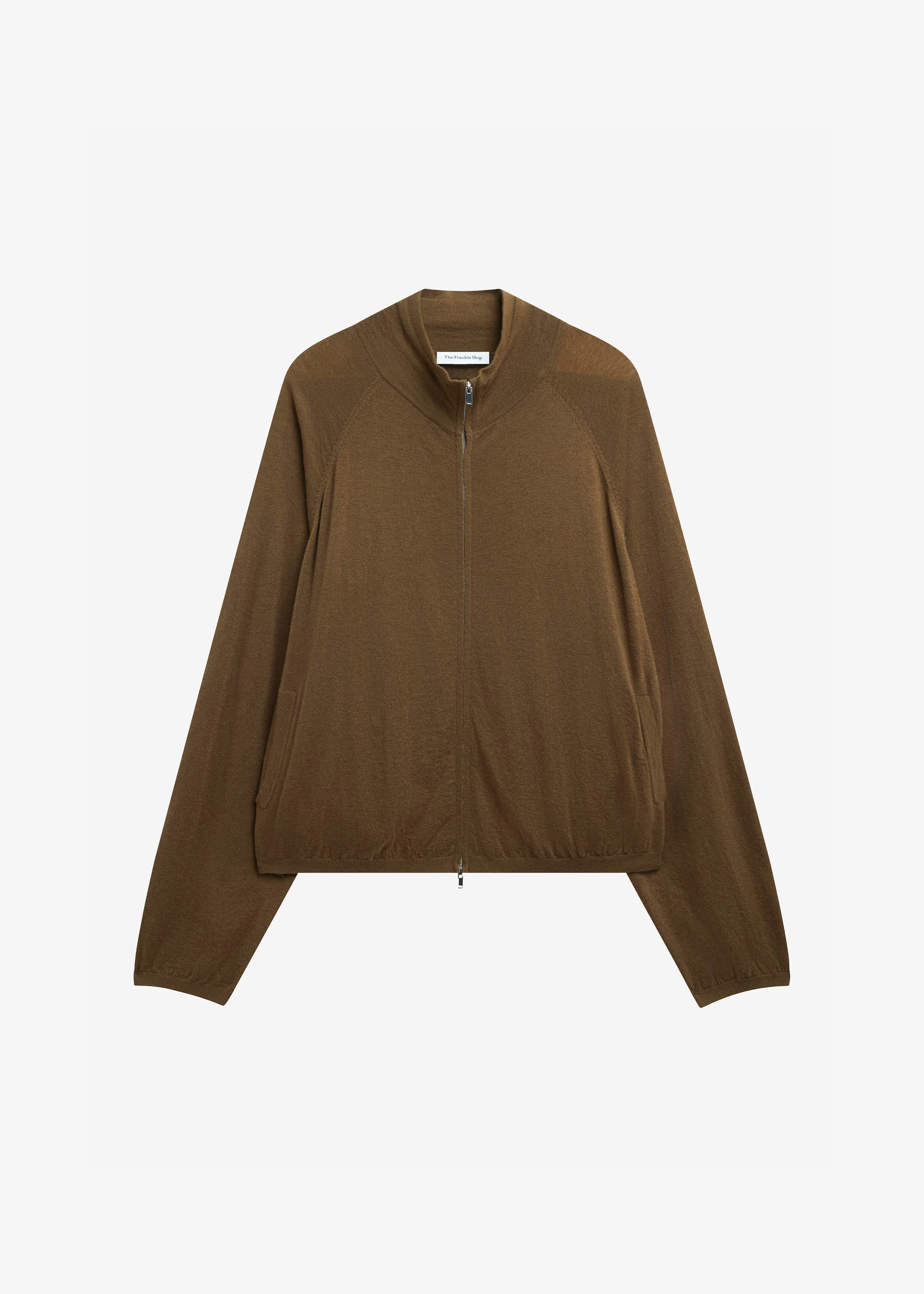 Baxe Knit Track Jacket - Dark Camel - Image 12