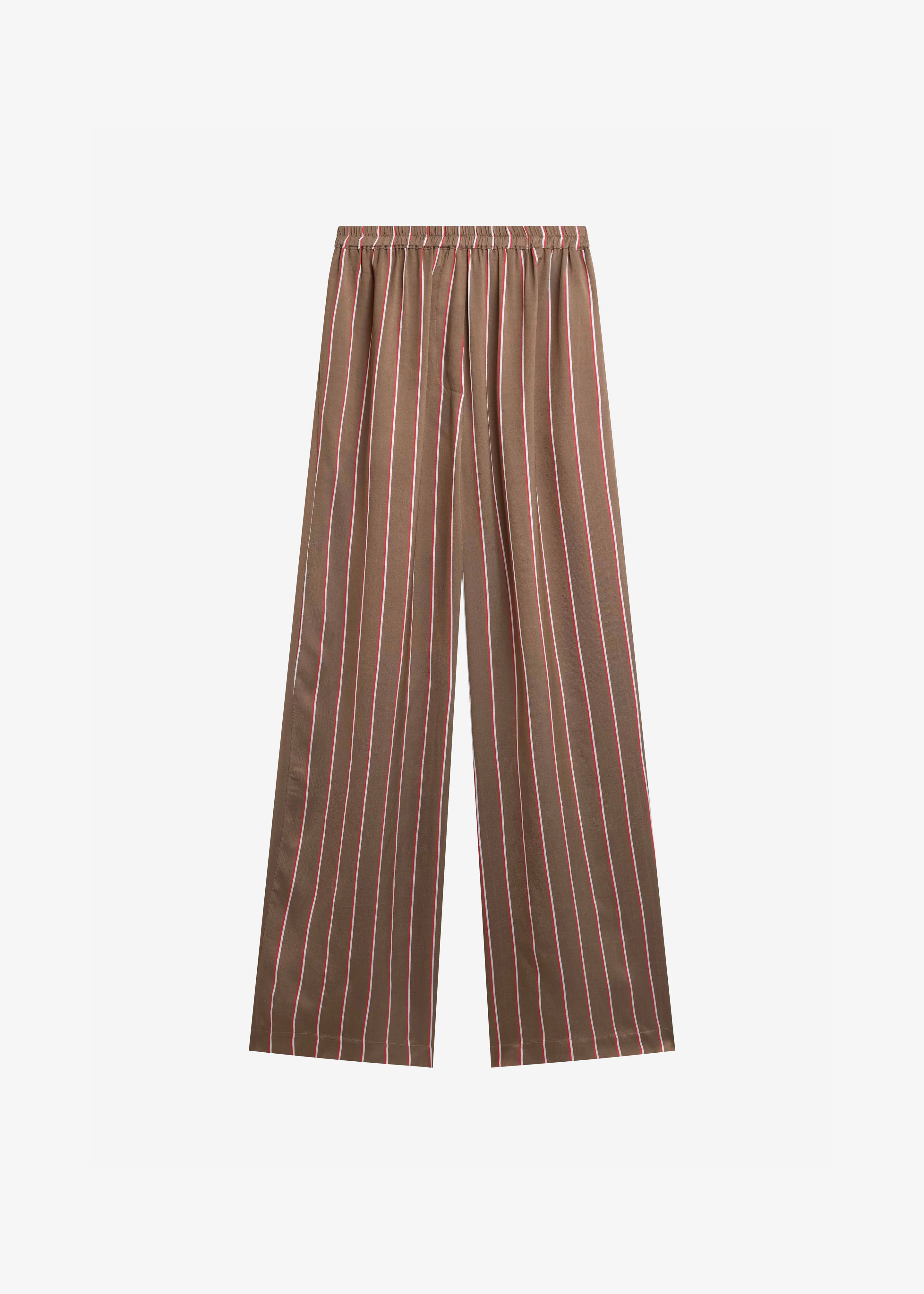 Baxter Fluid Track Pants - Brown Multi Stripe - Image 7