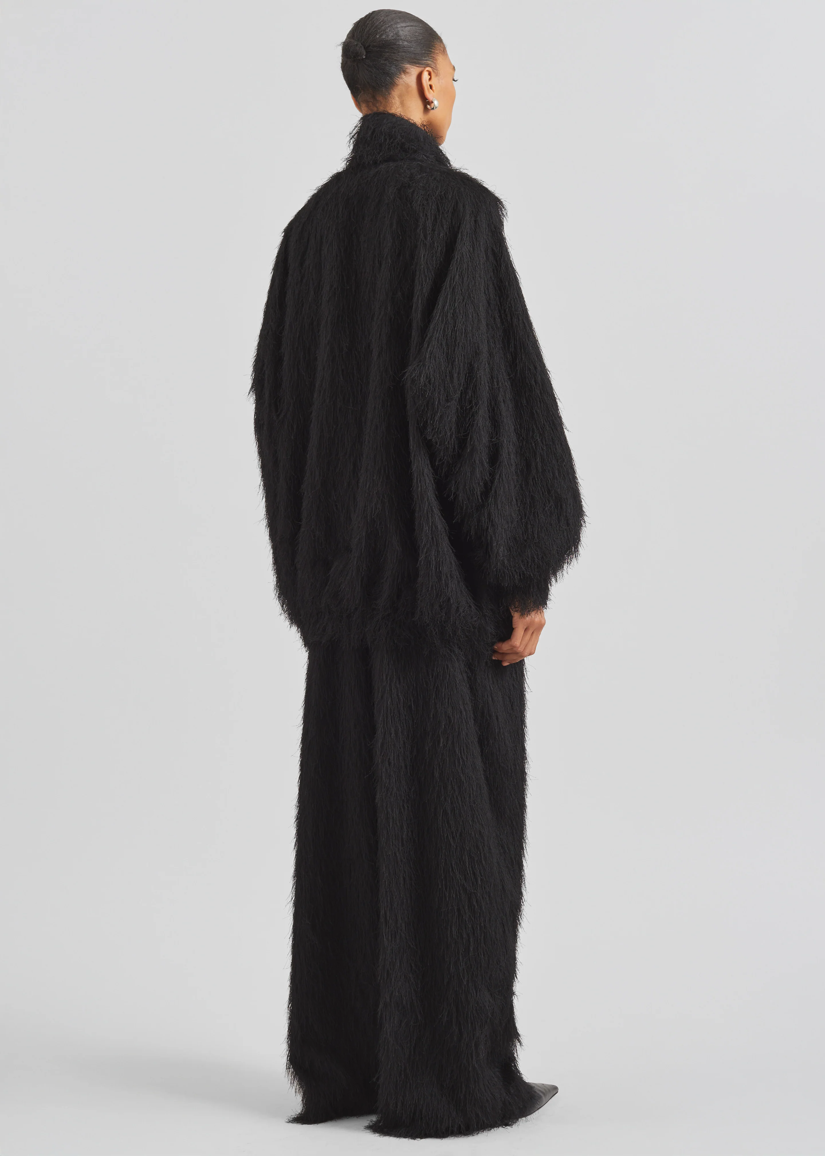 Baxter Fringed Track Jacket - Black - Image 6