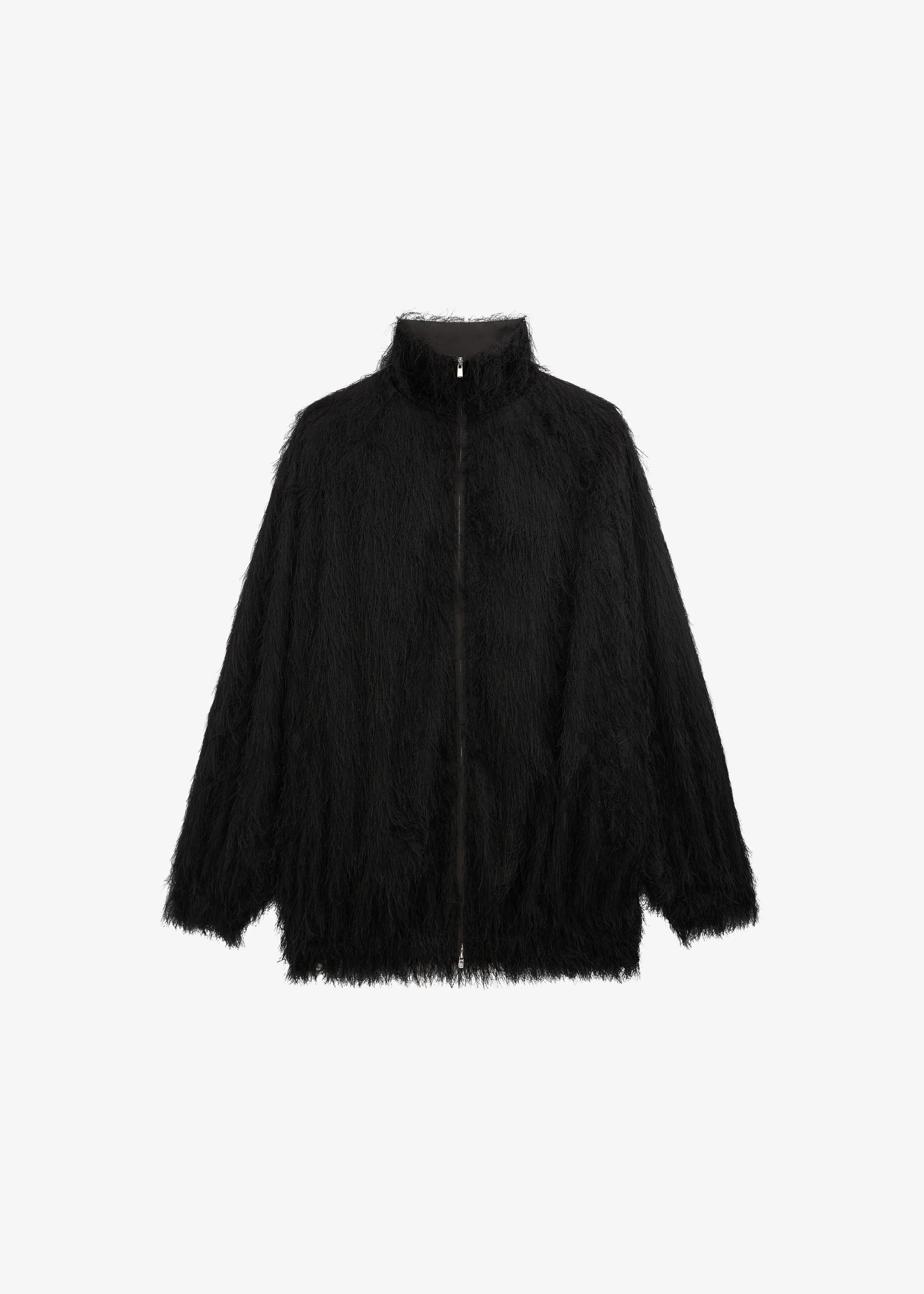 Baxter Fringed Track Jacket - Black - Image 7