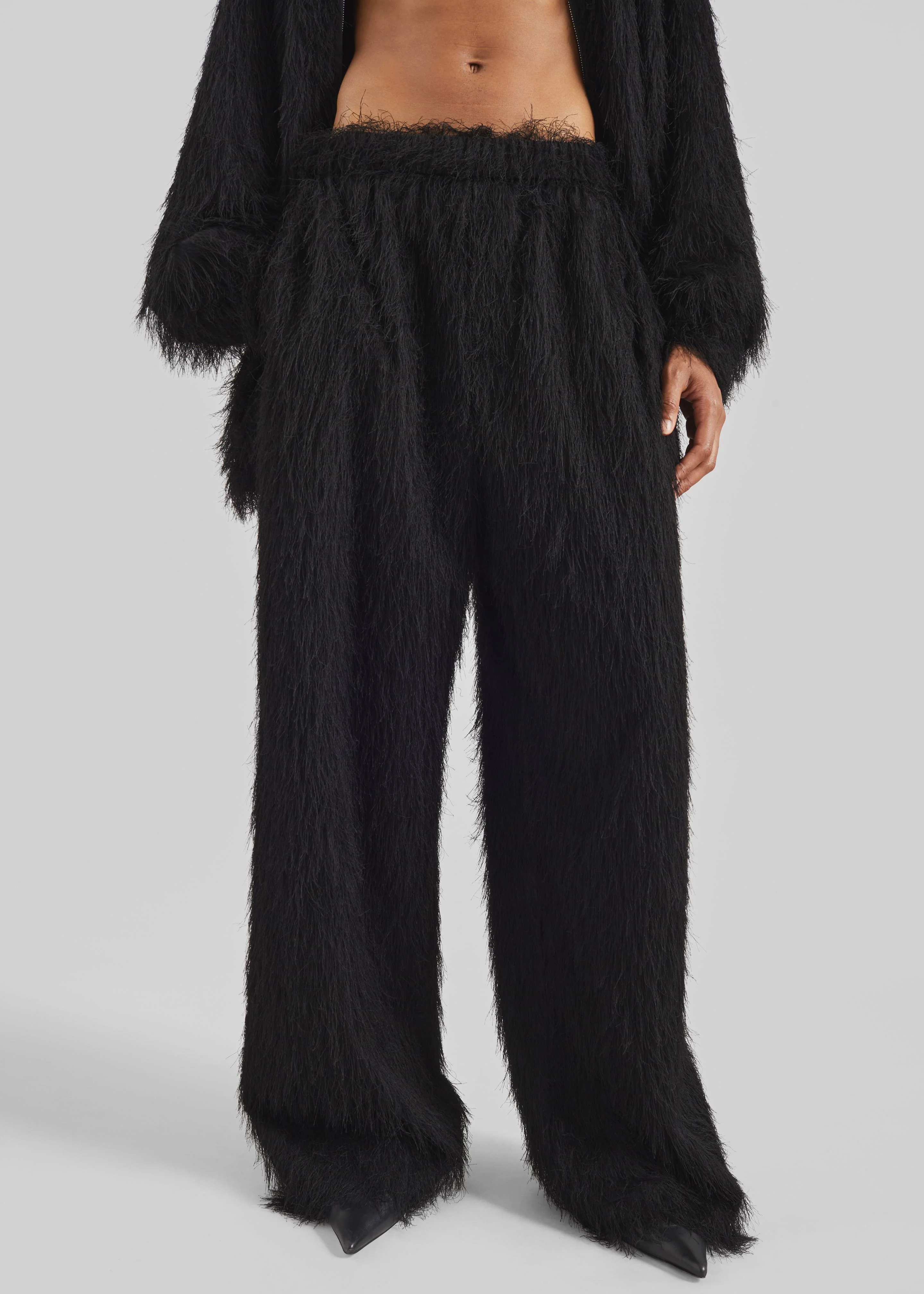 Baxter Fringed Track Pants - Black - Image 4
