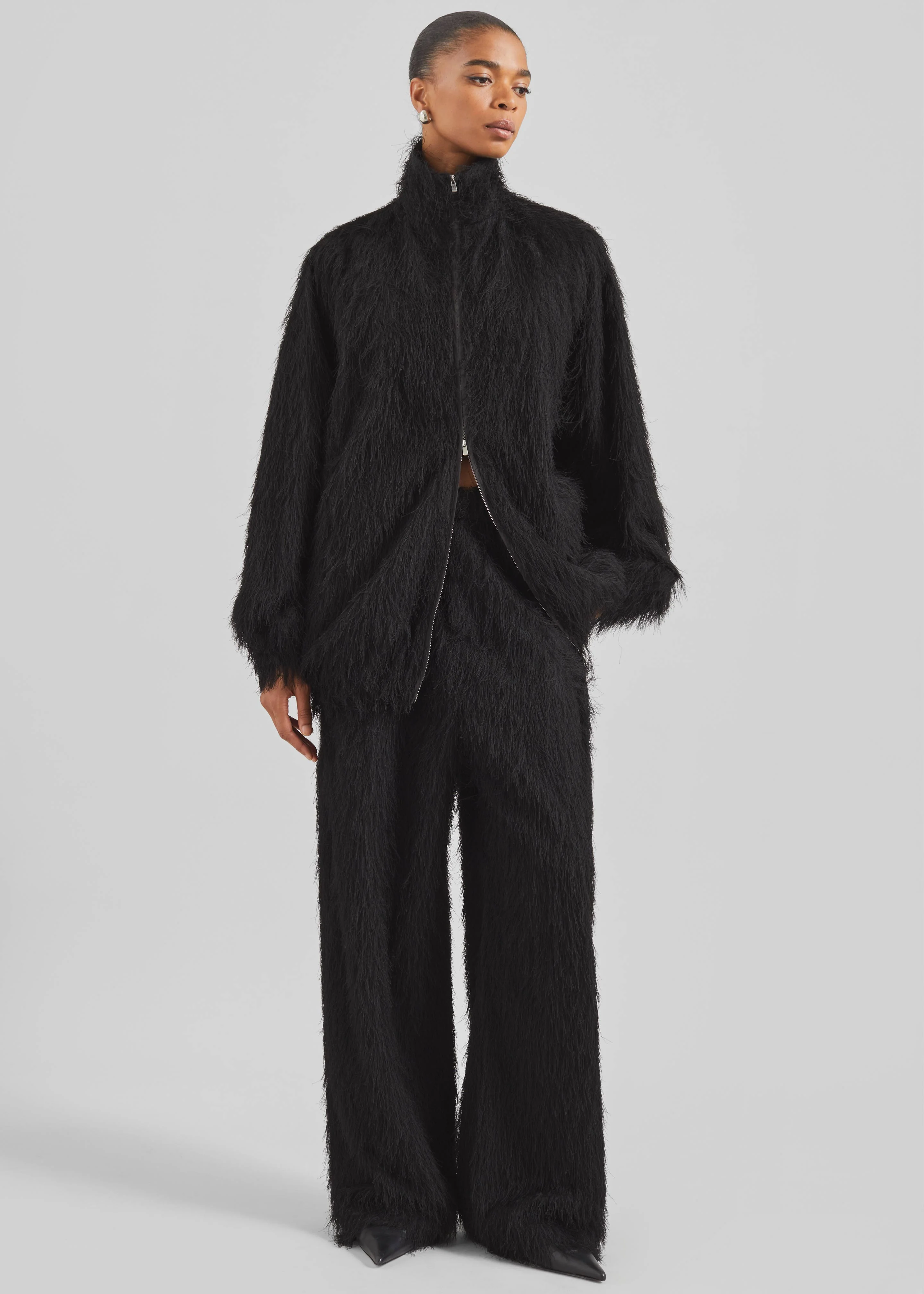 Baxter Fringed Track Pants - Black - Image 5