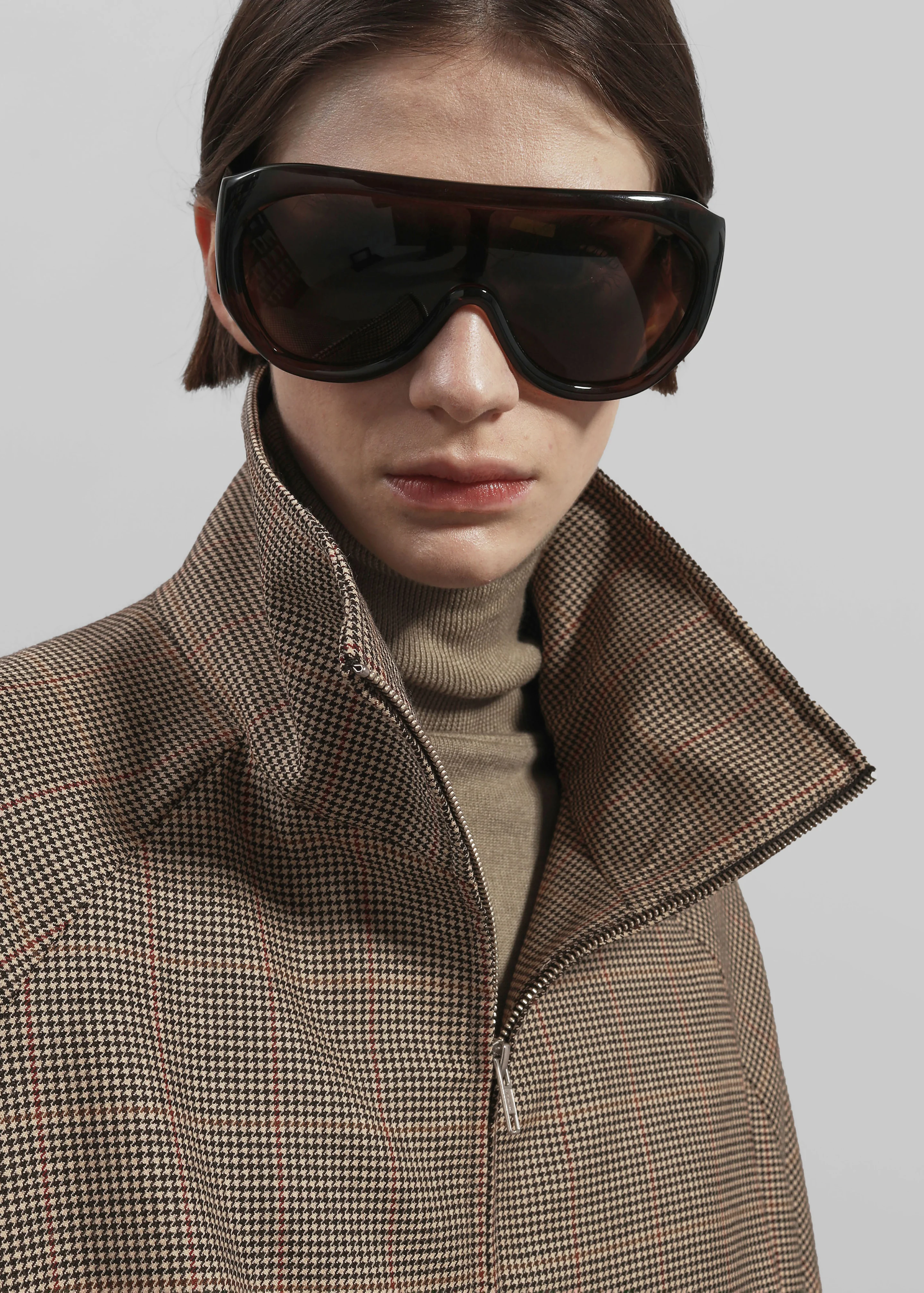 Baxter Houndstooth Track Jacket - Beige - Image 4