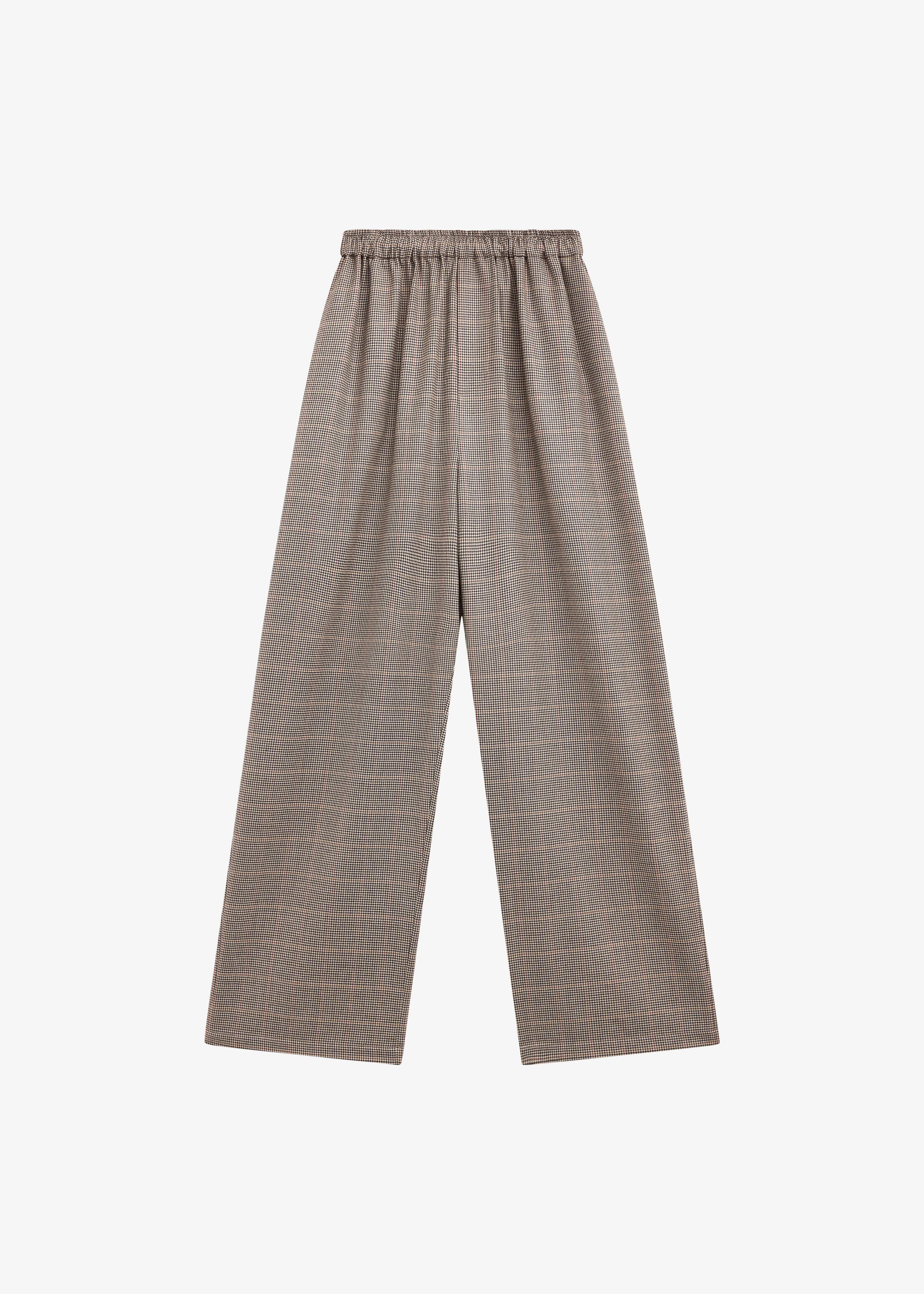 Baxter Houndstooth Track Pants - Beige - Image 4