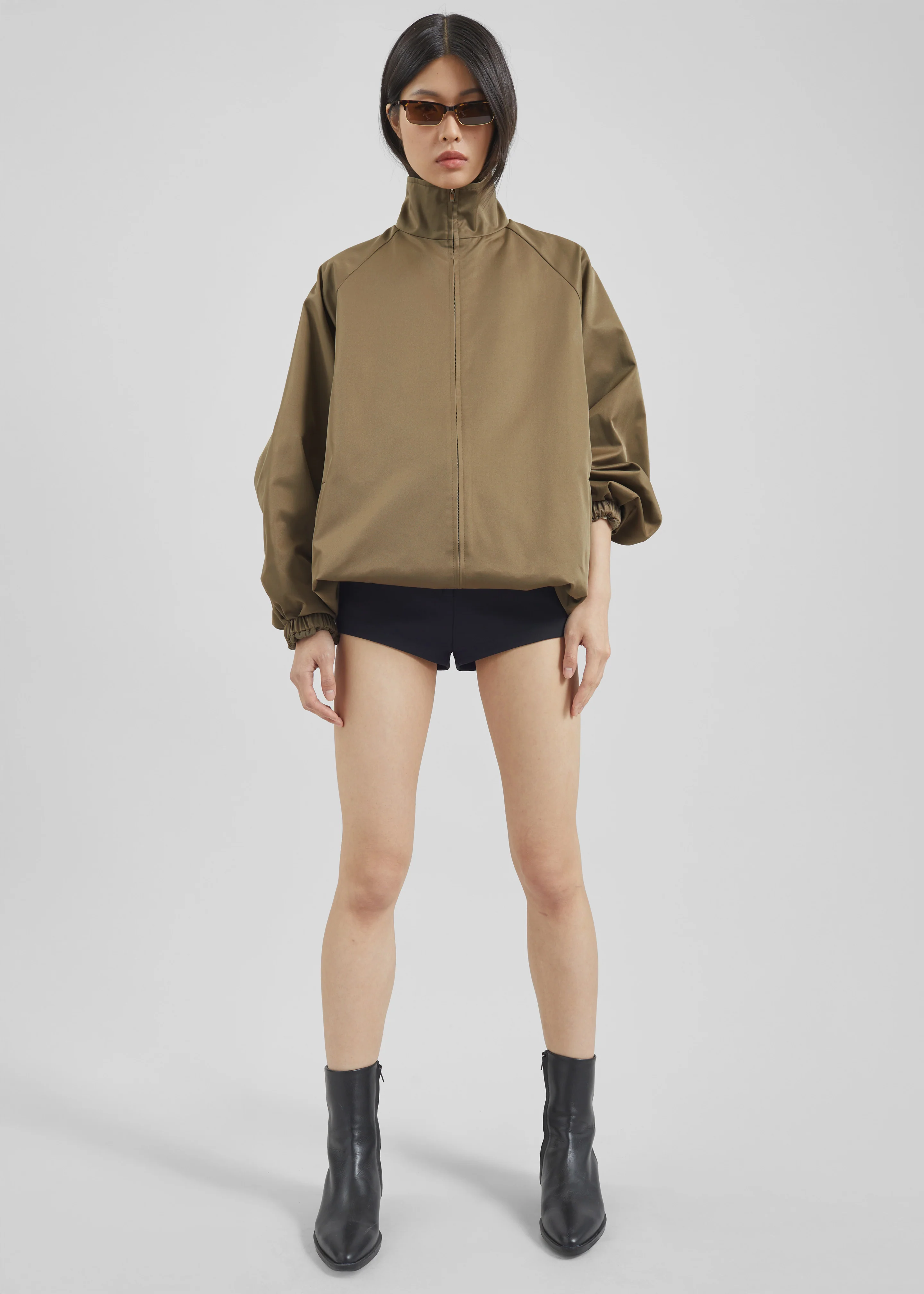 Baxter Lustrous Track Jacket - Moss Green - Image 10